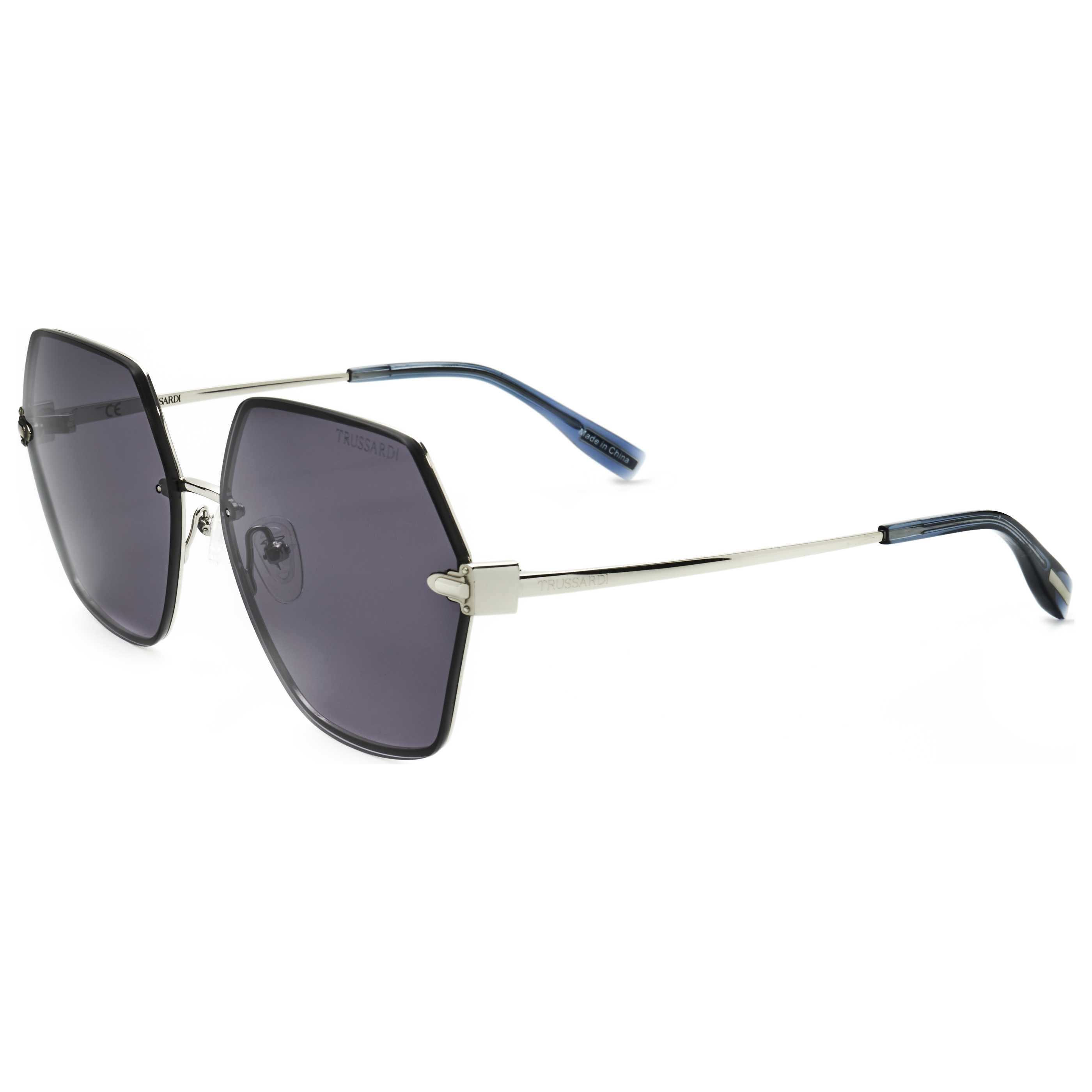 Preloved - Trussardi STR452F57960 Oversized Square Sunglasses — Gray by Preloved - Trussardi