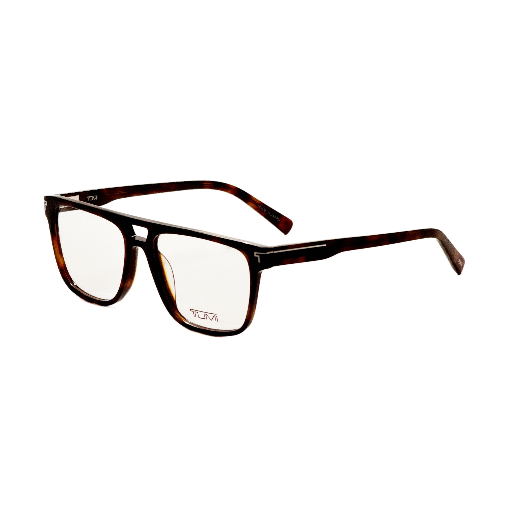 Preloved - Tumi VTU515550722 Tortoiseshell Acetate Eyeglasses — Black by Preloved - Tumi