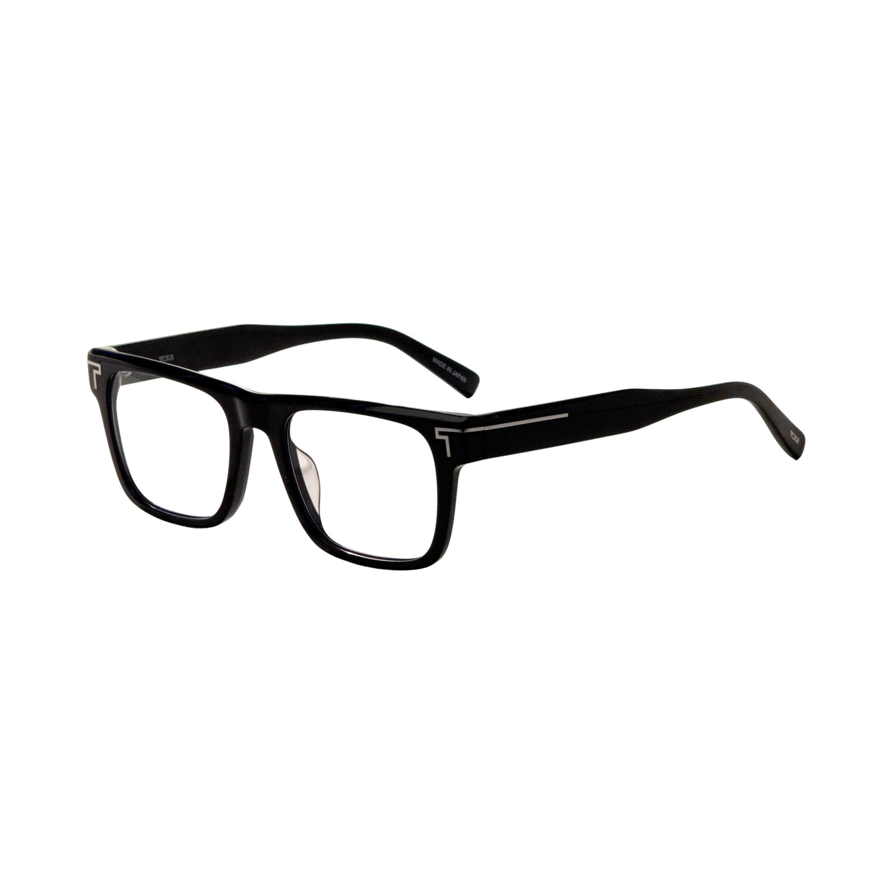 Preloved - Tumi VTU532510BLA Black Acetate Eyeglasses — Black by Preloved - Tumi
