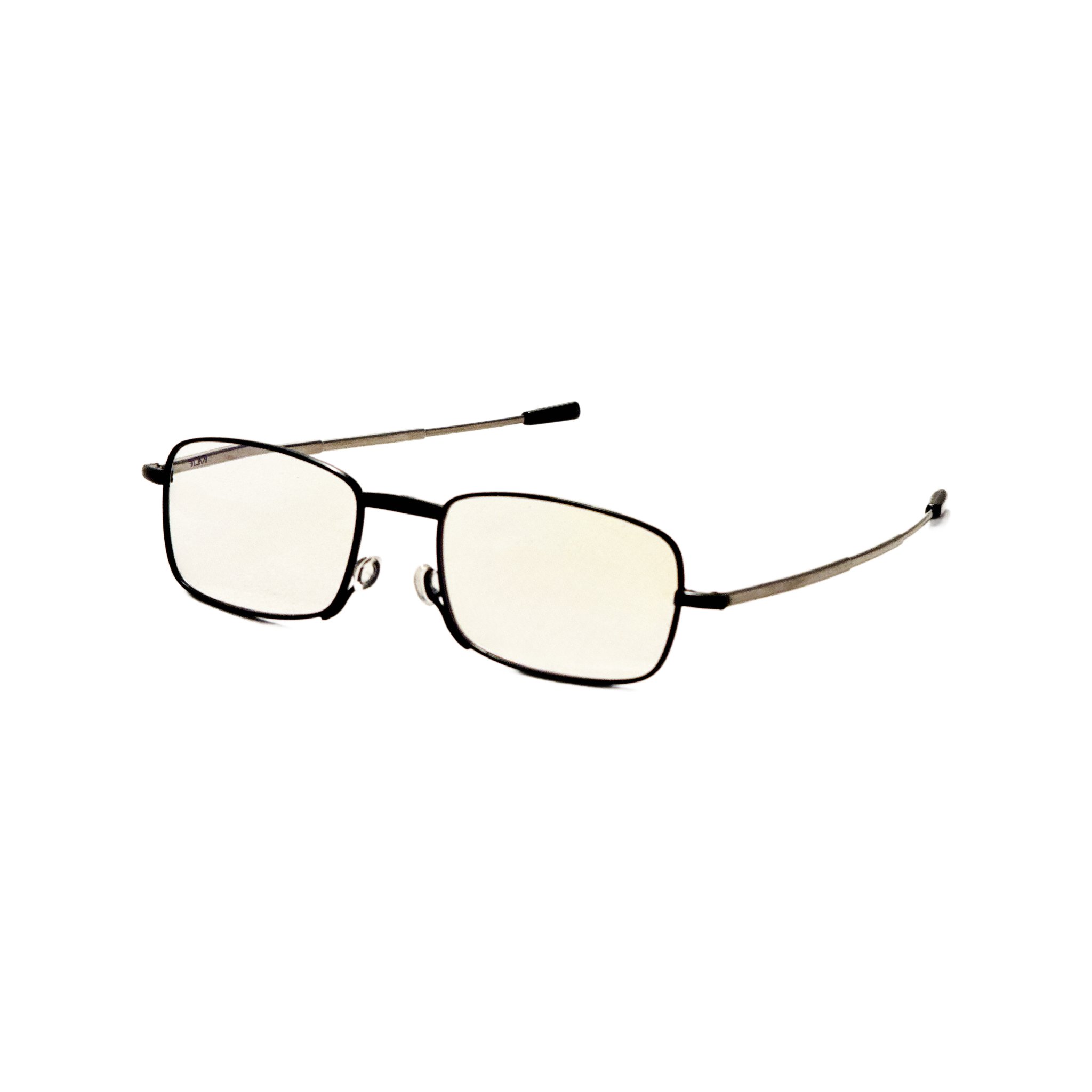 Preloved - Tumi VTU802150BLA Metal Rectangle Eyeglasses — Black by Preloved - Tumi