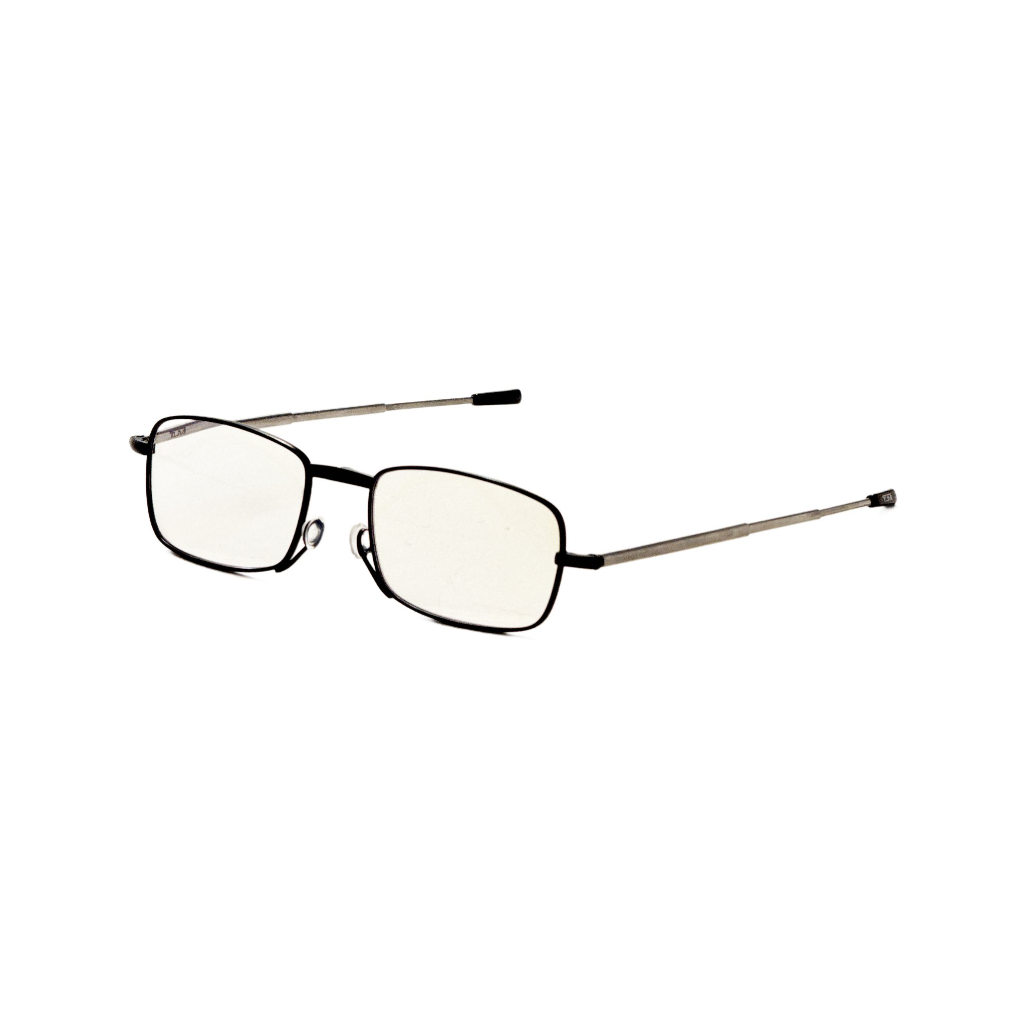 Preloved - Tumi VTU802250BLA Black Metal Rectangle Eyeglasses — Black by Preloved - Tumi