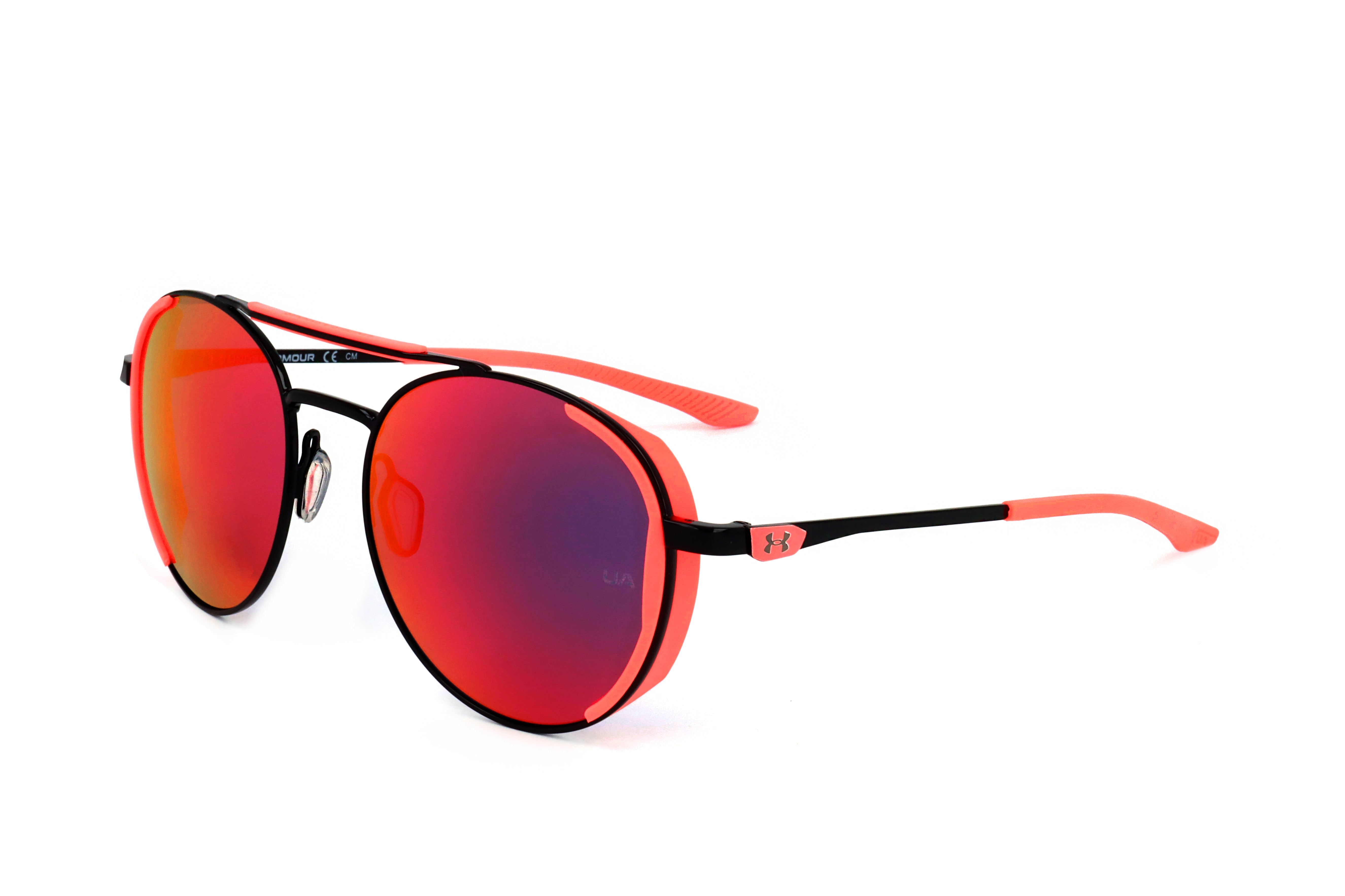 Preloved - Under Armour UA0008GSCAX55 Round Mirrored Sunglasses — Red by Preloved - Under Armour