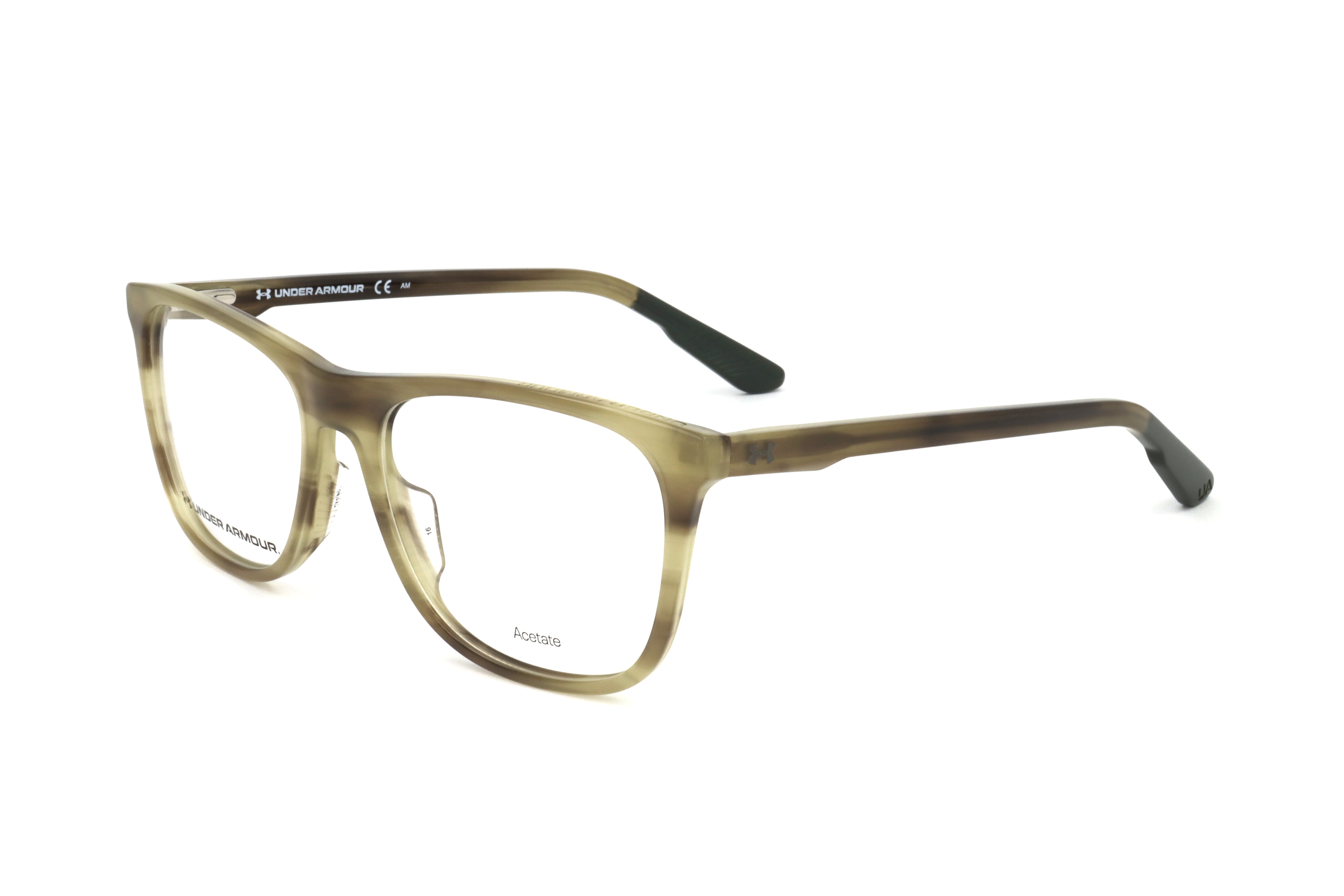 Preloved - Under Armour UA5018G14554 Olive Horn Eyeglasses — Olive by Preloved - Under Armour