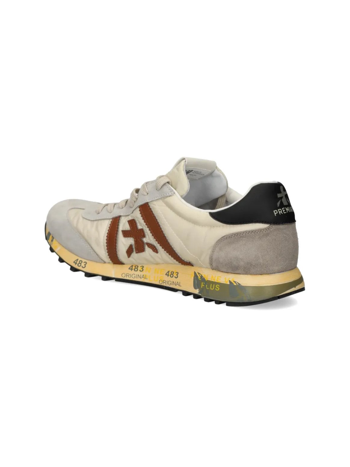 Premiata Lucy Low-Top Sneaker — Beige, view 2
