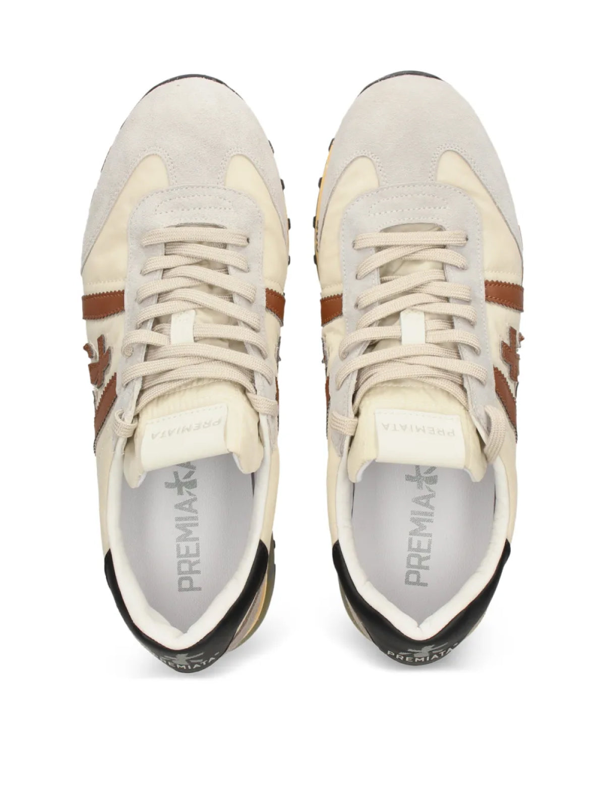 Premiata Lucy Low-Top Sneaker — Beige, view 3