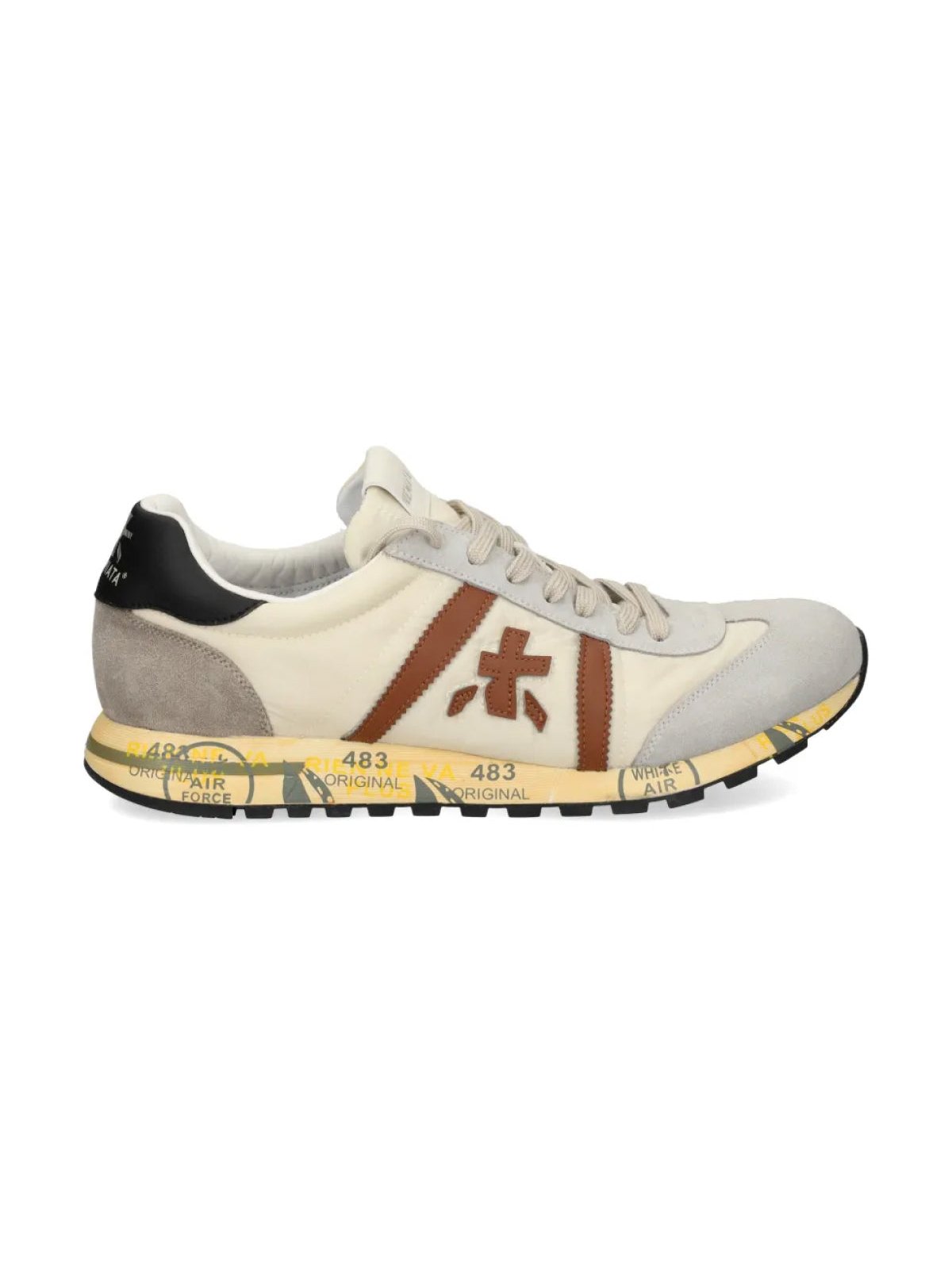 Premiata Lucy Low-Top Sneaker — Beige, view 5