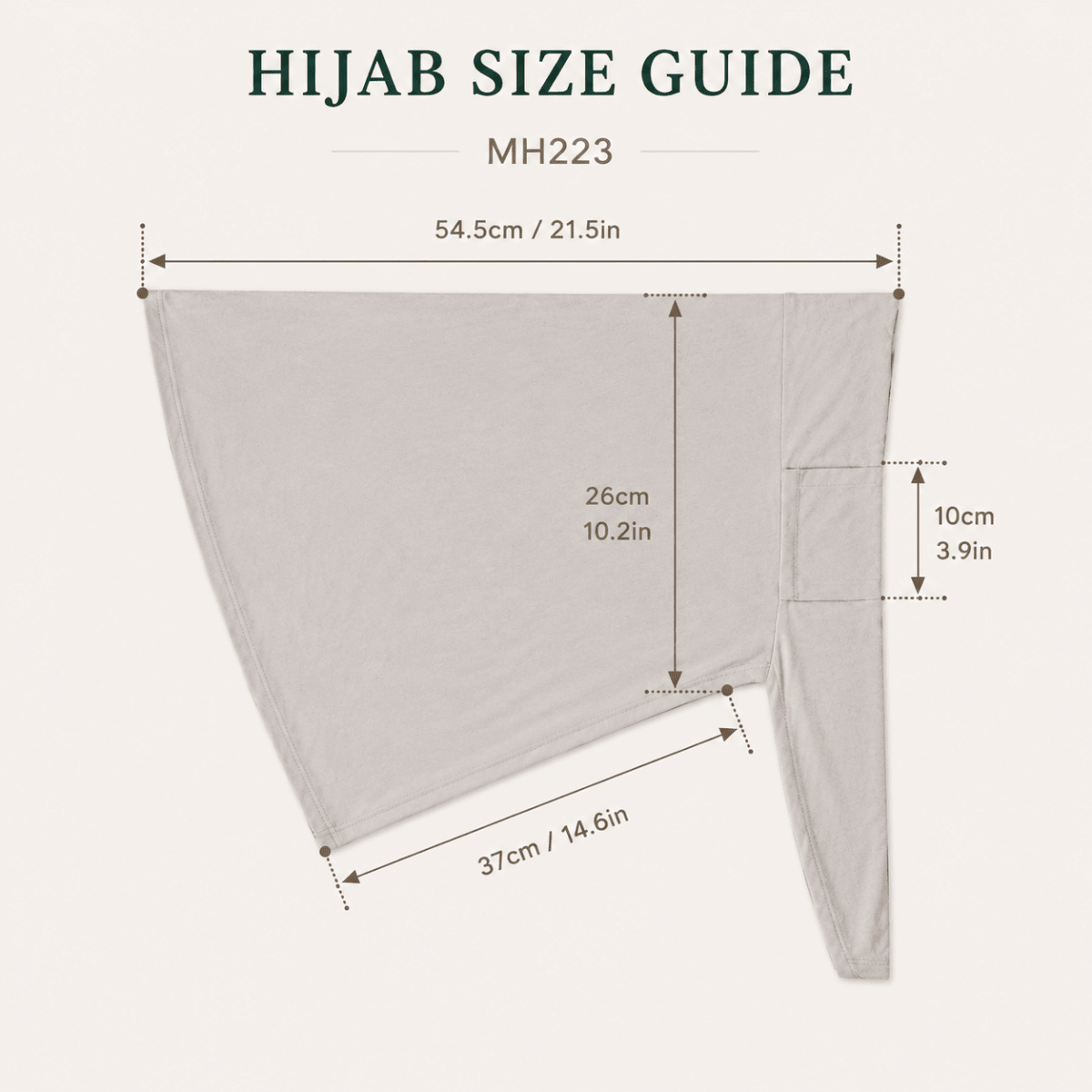 Premium Cotton Modal Hijab Undercap — Tie-Strap & Sports Friendly (MH223), view 7