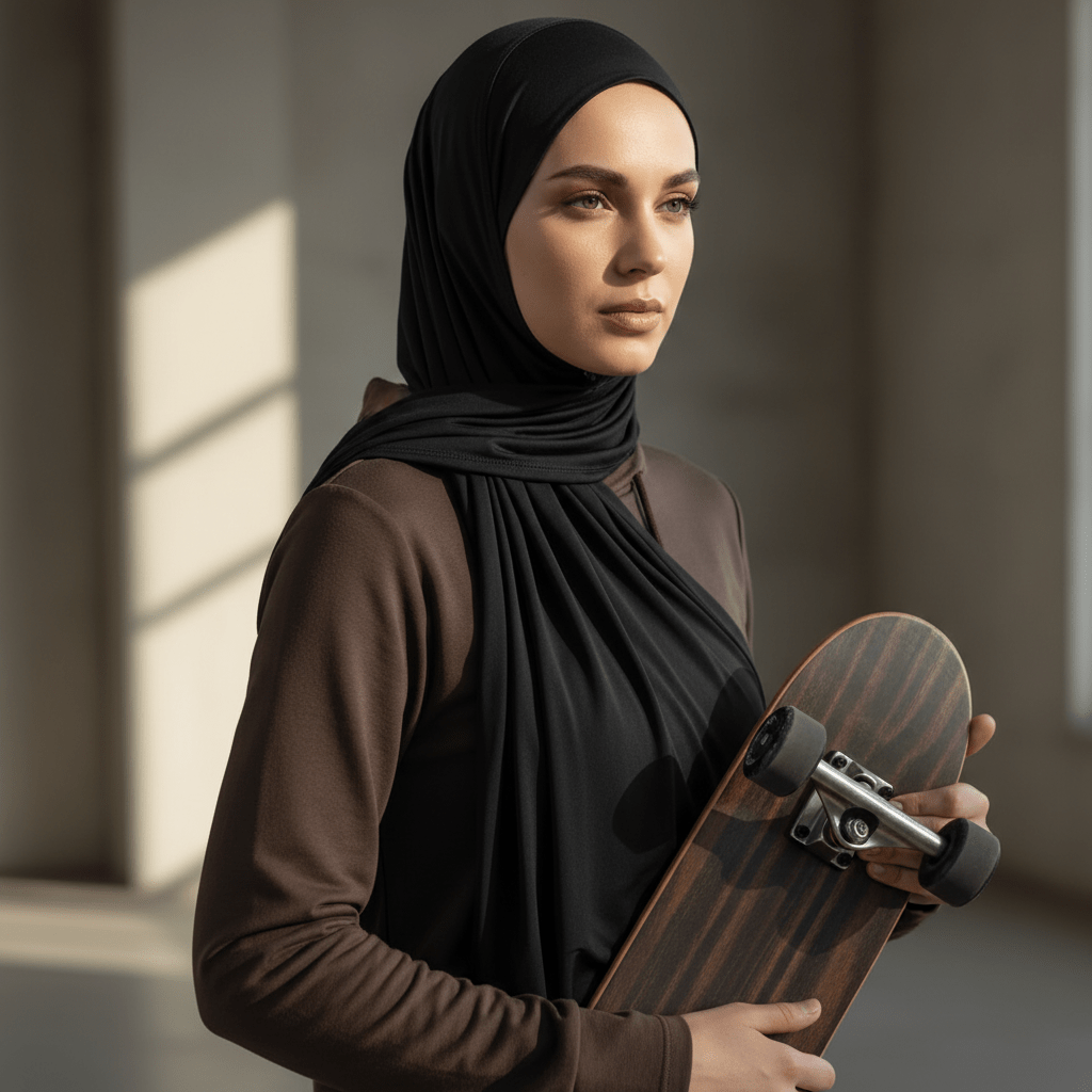 Premium Cooling Non-Slip Hijab, view 4