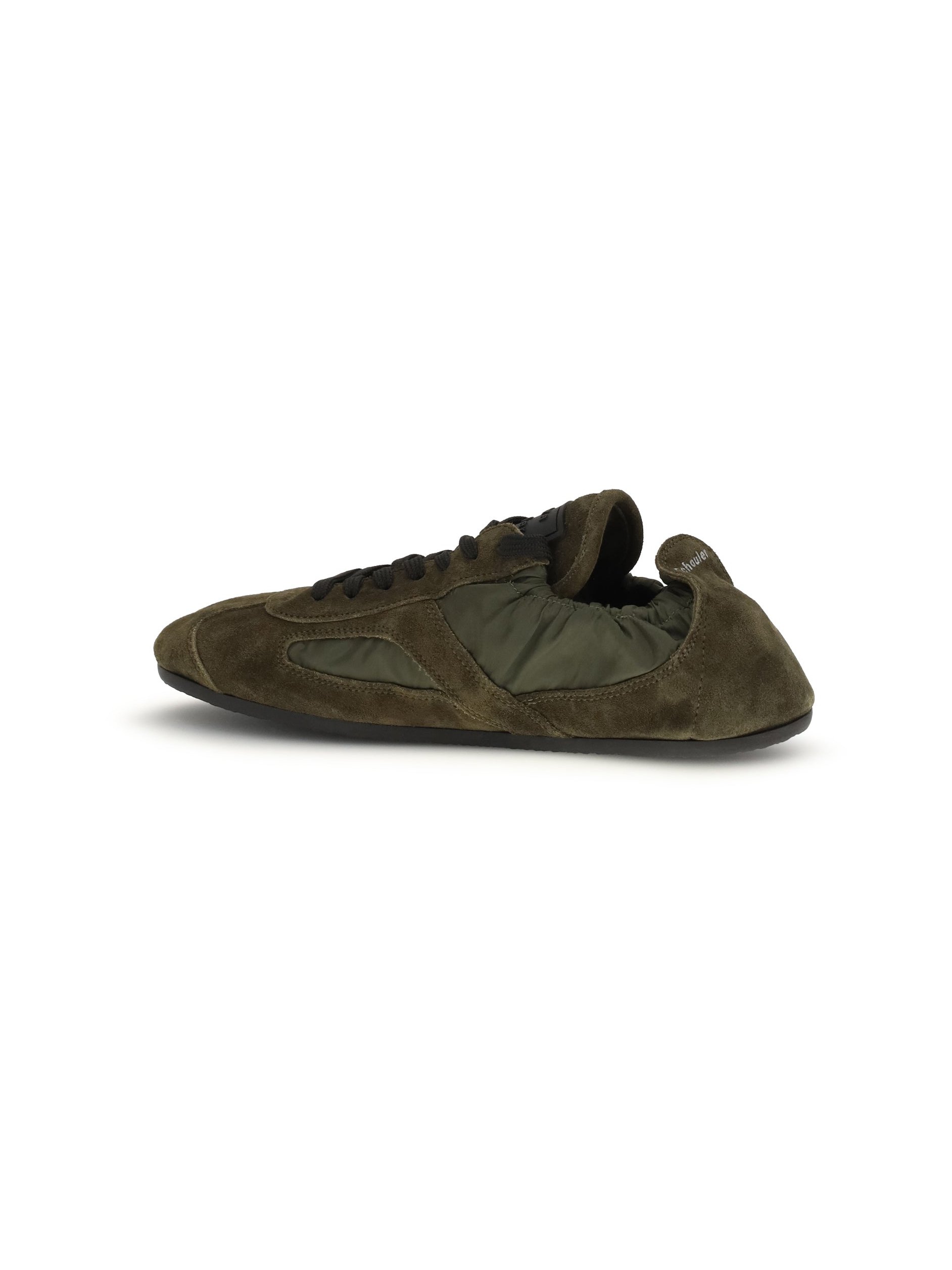 Proenza Schouler Nylon and Suede Sneakers — Caper, view 3