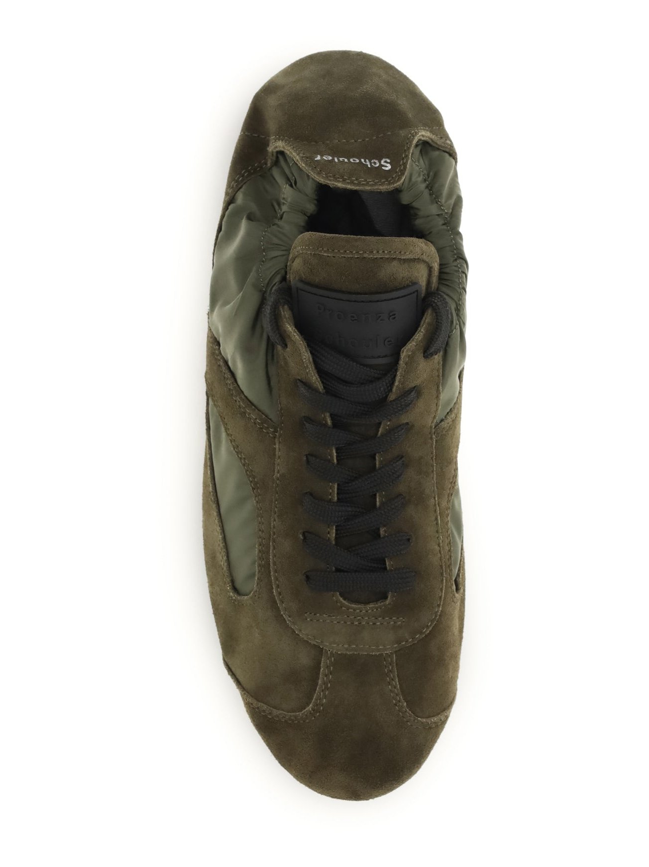 Proenza Schouler Nylon and Suede Sneakers — Caper, view 4