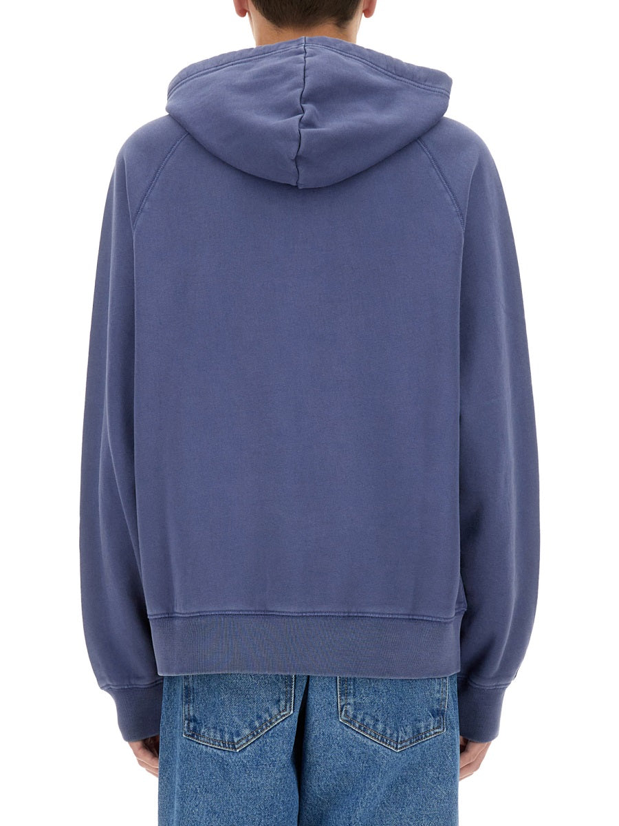 Ps Paul Smith Organic Cotton Hoodie — Blue by Ps Paul Smith