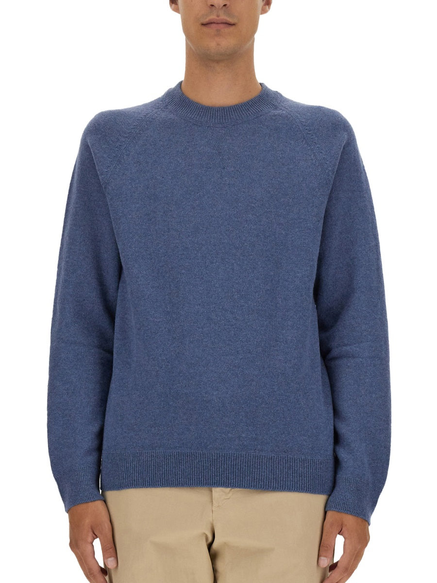 Ps Paul Smith Merino Wool Sweater — Blue, view 3