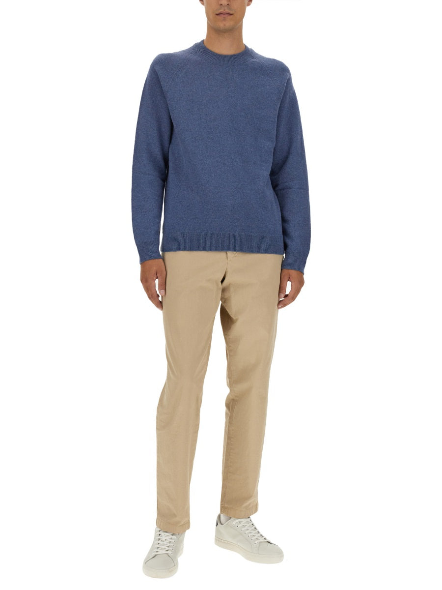 Ps Paul Smith Merino Wool Sweater — Blue, view 4