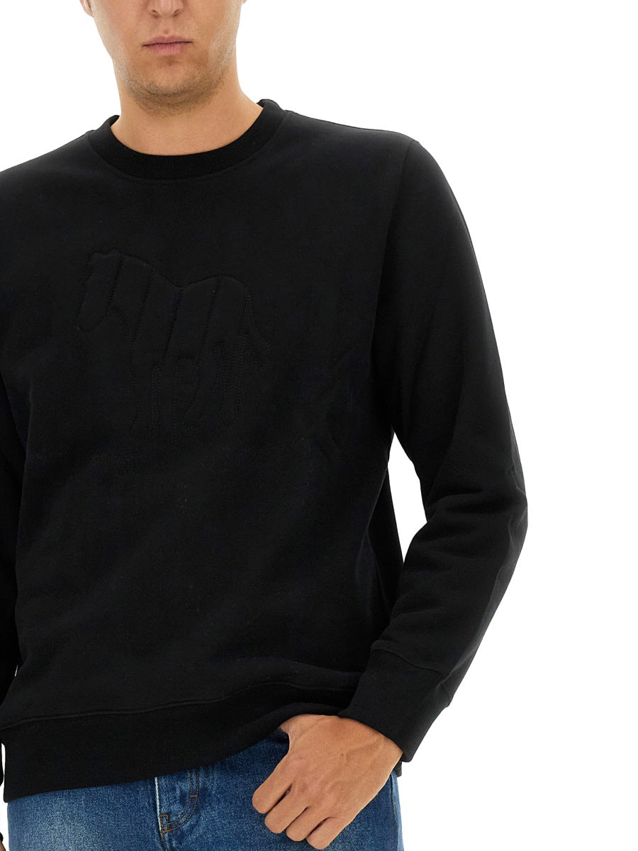 Ps Paul Smith Cotton Sweatshirt — Black, view 2