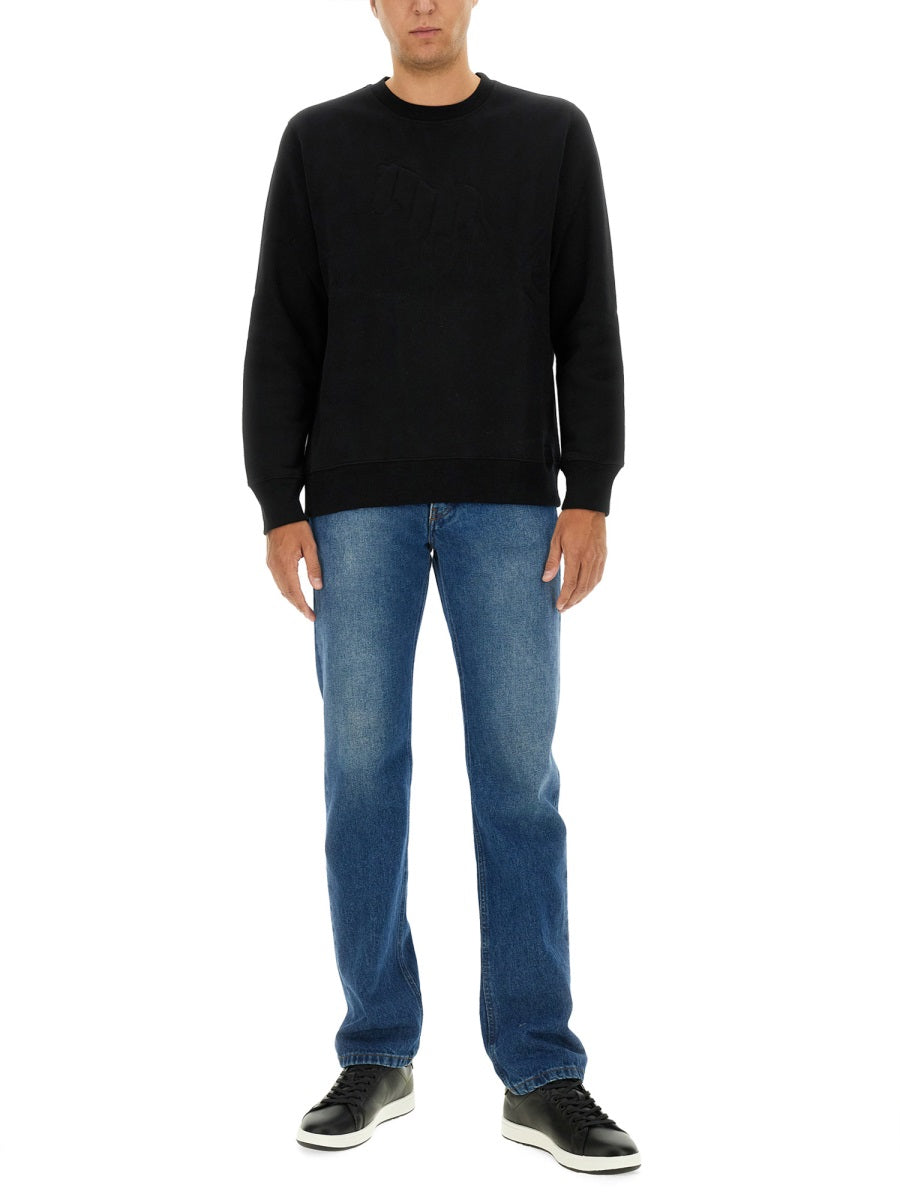 Ps Paul Smith Cotton Sweatshirt — Black, view 4