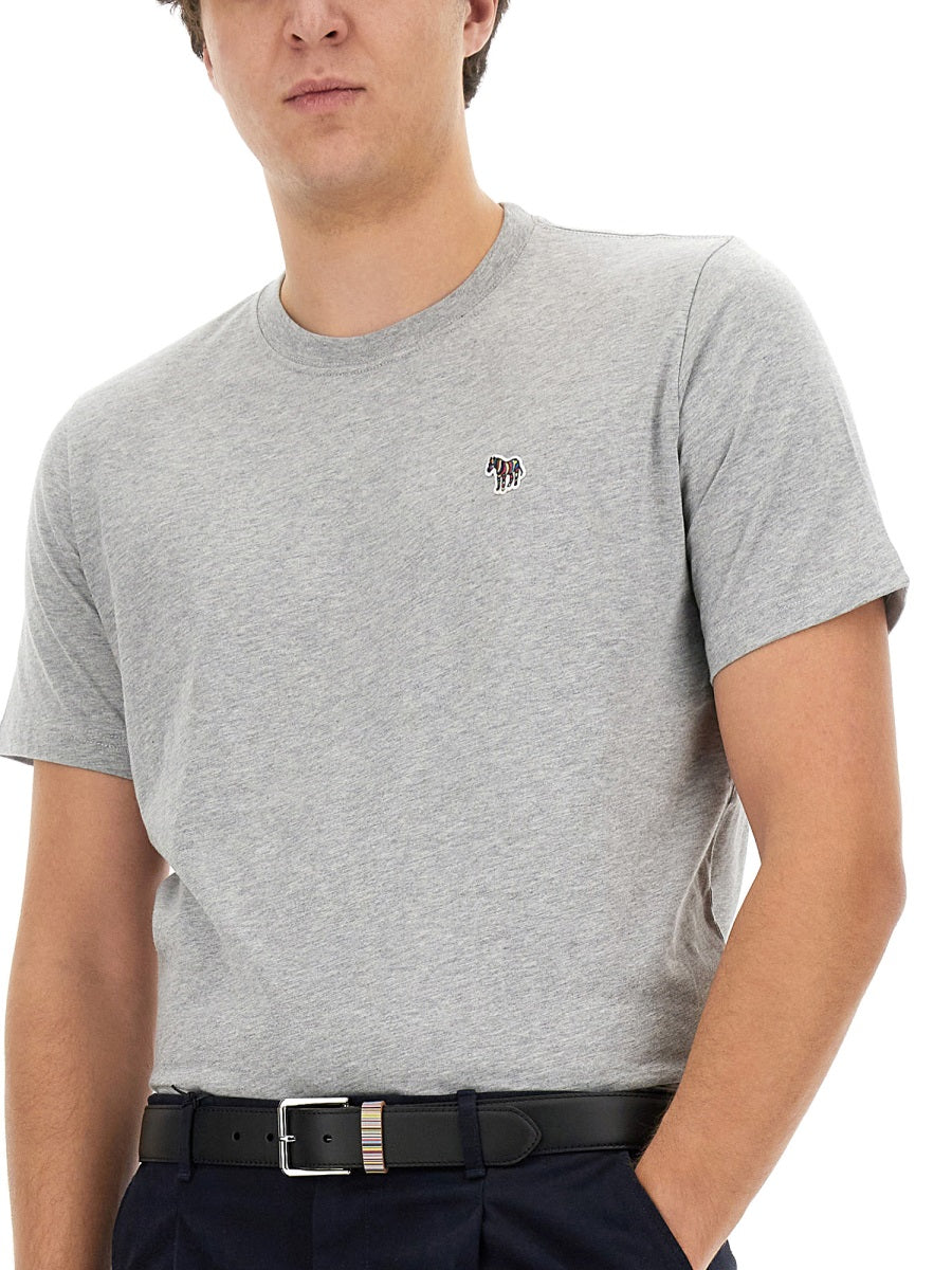 Ps Paul Smith Organic Cotton T-Shirt — Gray, view 2