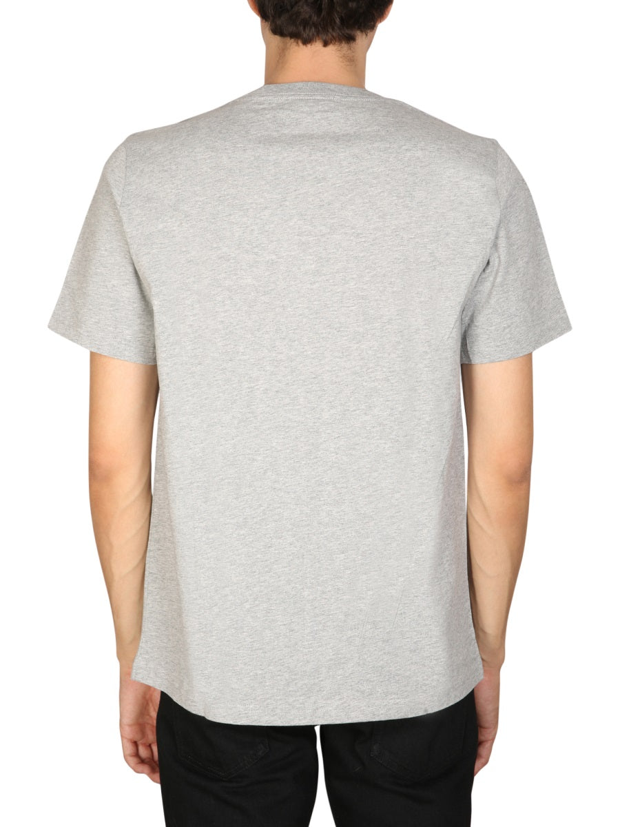 Ps Paul Smith Logo-Print Crewneck T-Shirt — Gray, view 2