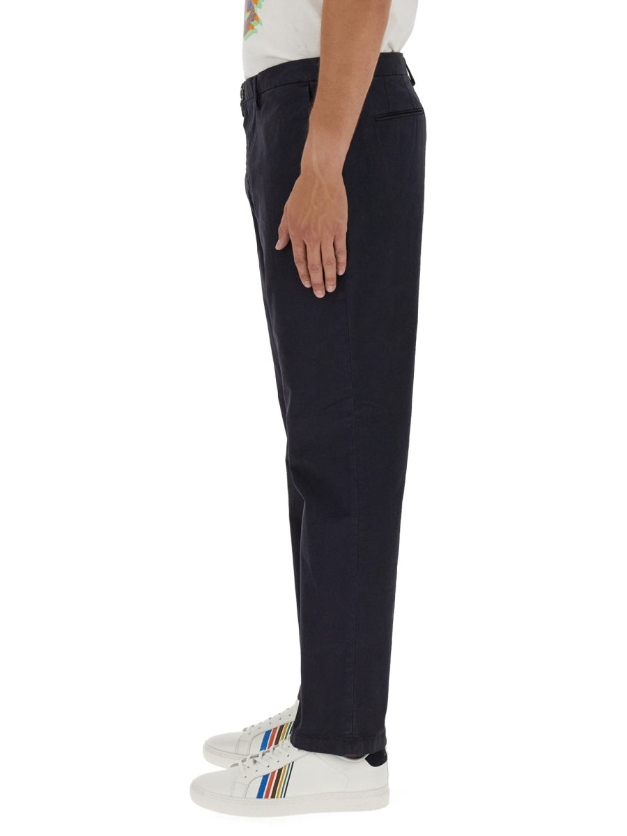 Ps Paul Smith Organic Cotton Trousers — Blue, view 3