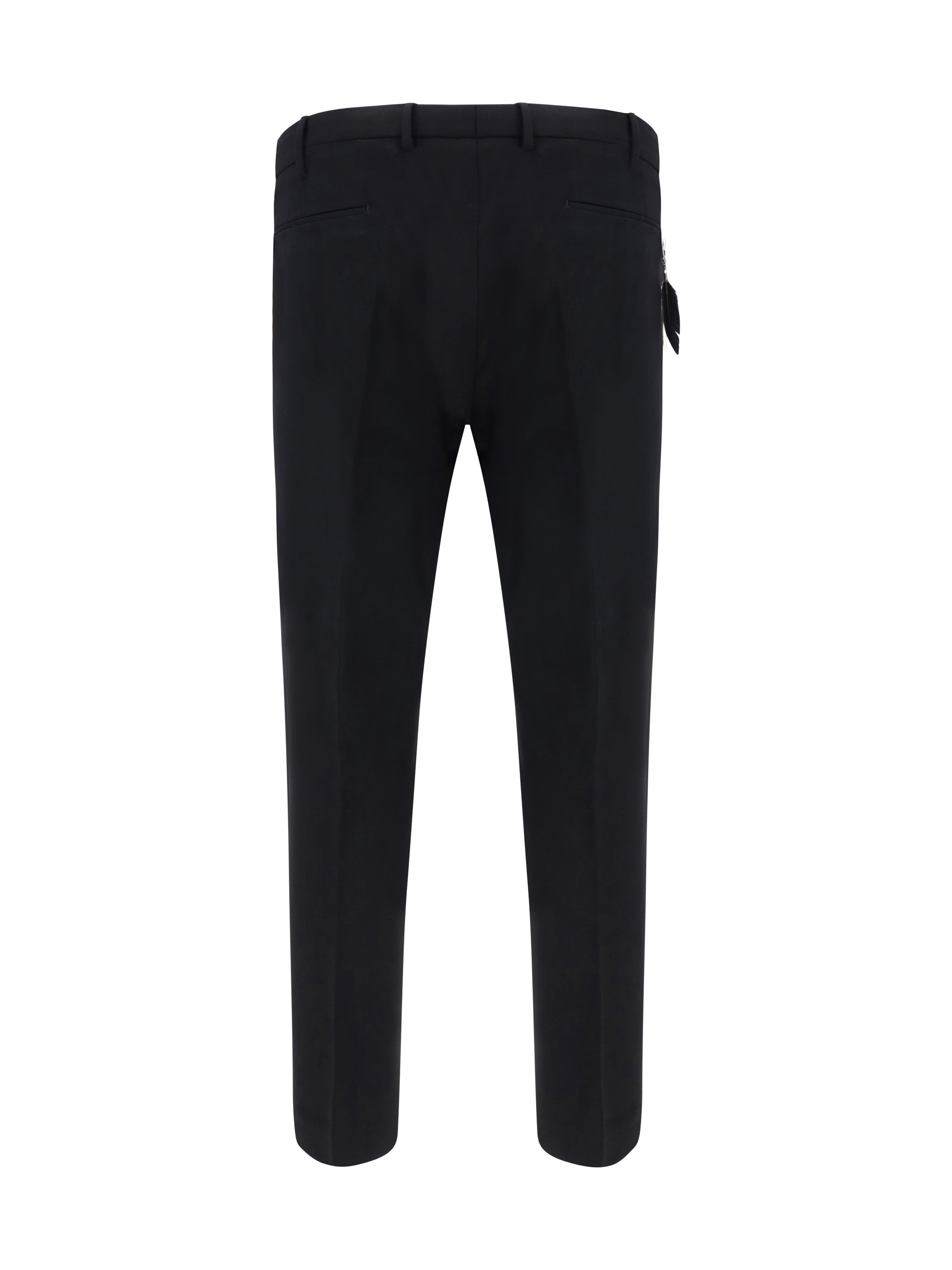 Pt Pantaloni Torino Virgin Wool Trousers — Black, view 2