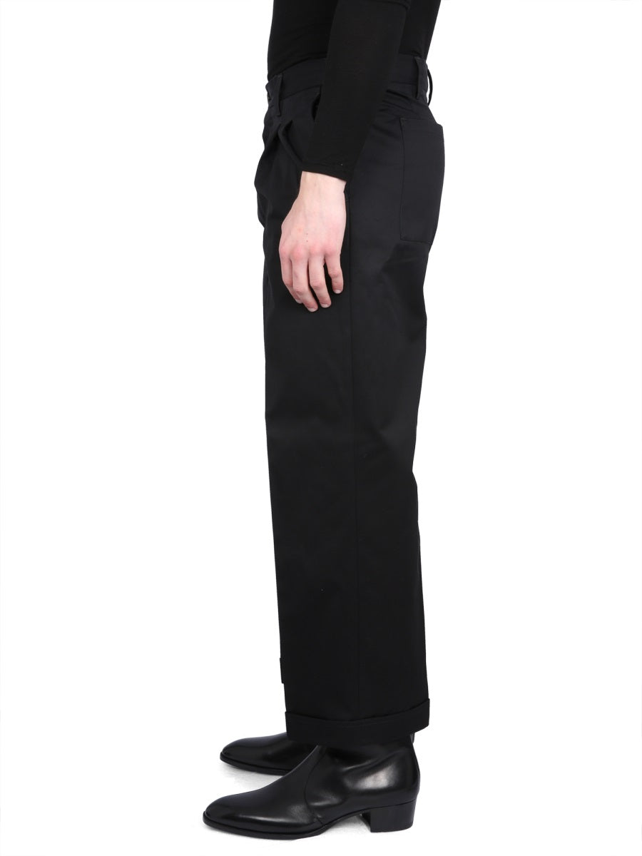 Pt Torino Cotton Trousers — Black by Pt Torino