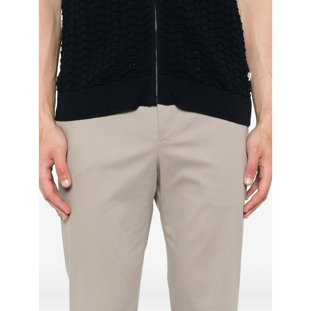 Pt Torino Tailored Cotton Trousers — Gray, view 2