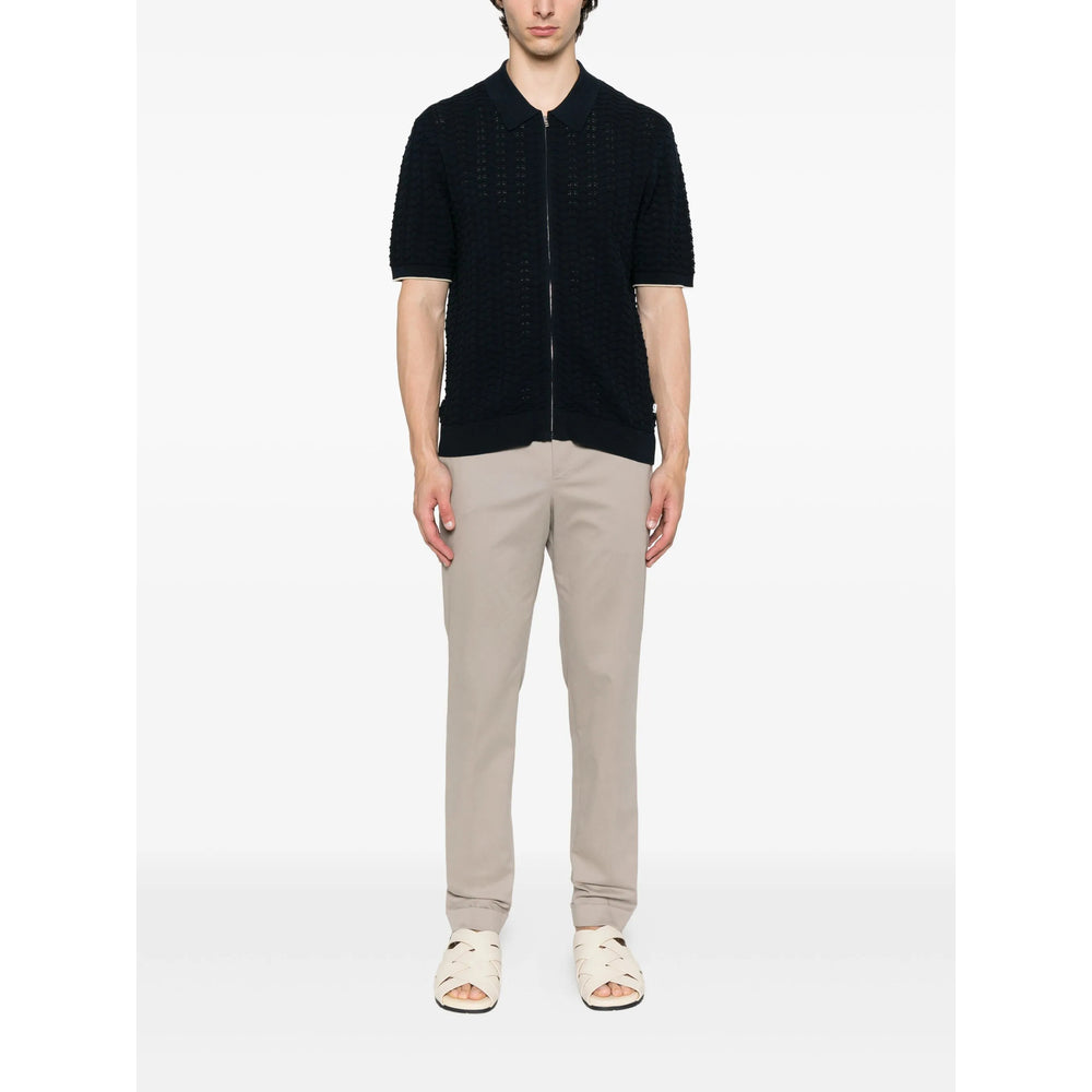 Pt Torino Tailored Cotton Trousers — Gray, view 3