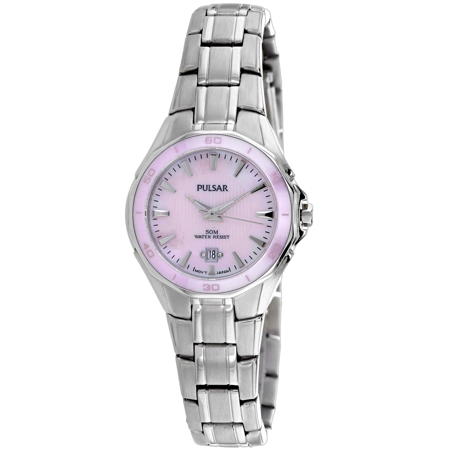 Pulsar Pink Dial Quartz Watch — Pink by Pulsar