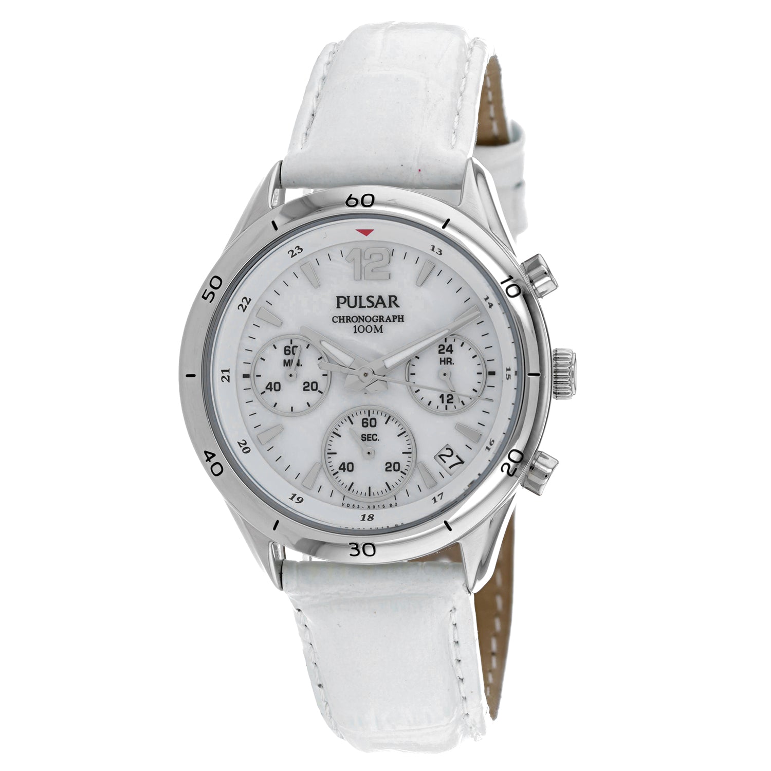 Pulsar Chronograph Quartz Watch — White by Pulsar