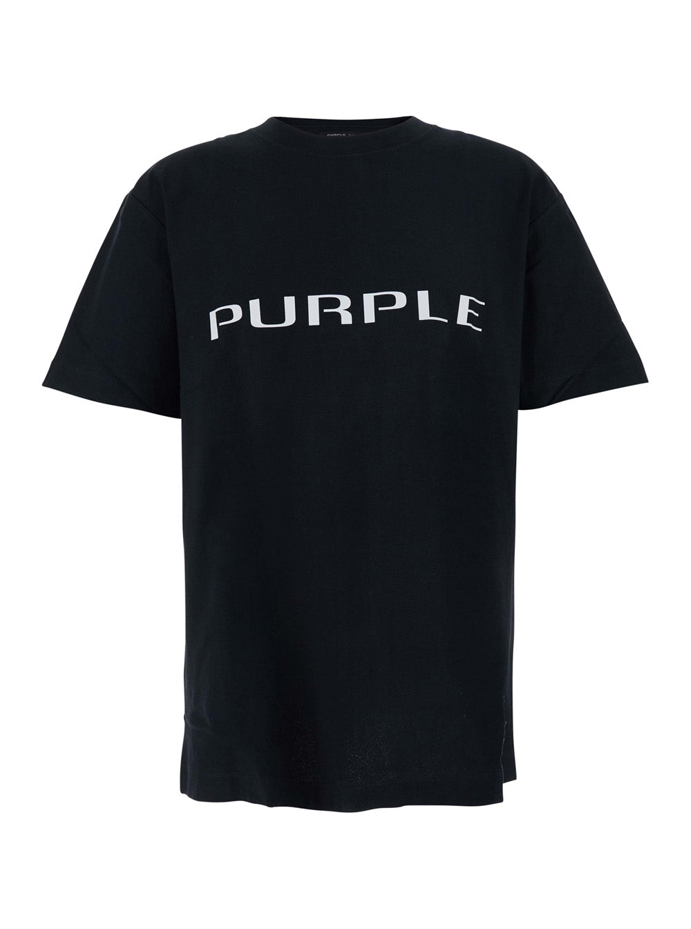 Purple Brand Logo-Embroidered Crewneck T-Shirt — Black by Purple Brand