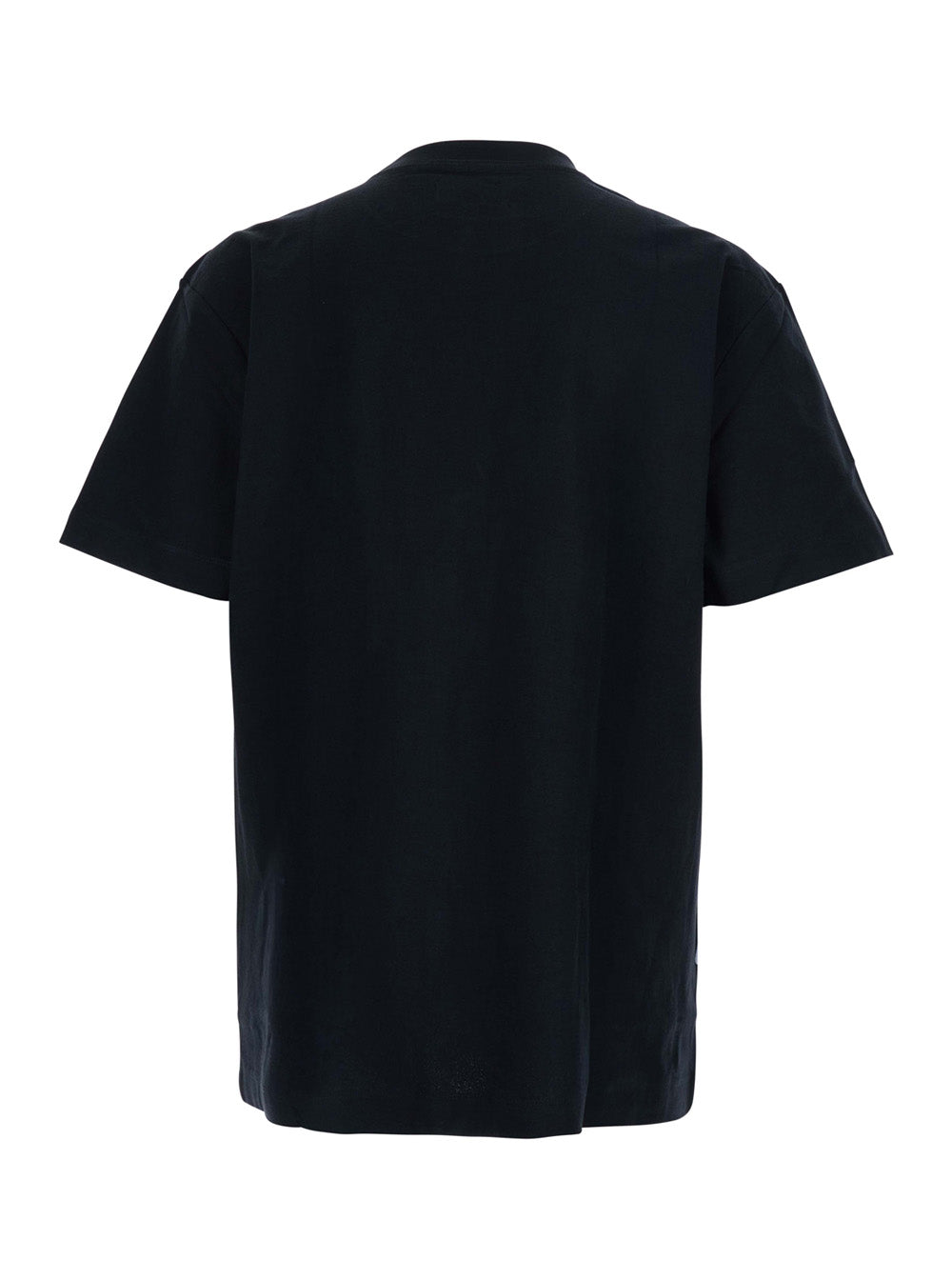 Purple Brand Logo-Embroidered Crewneck T-Shirt — Black, view 2