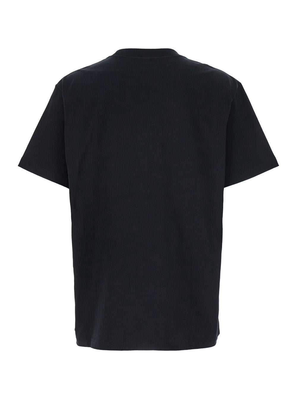 Purple Brand Logo-Print Crewneck T-Shirt — Black, view 2