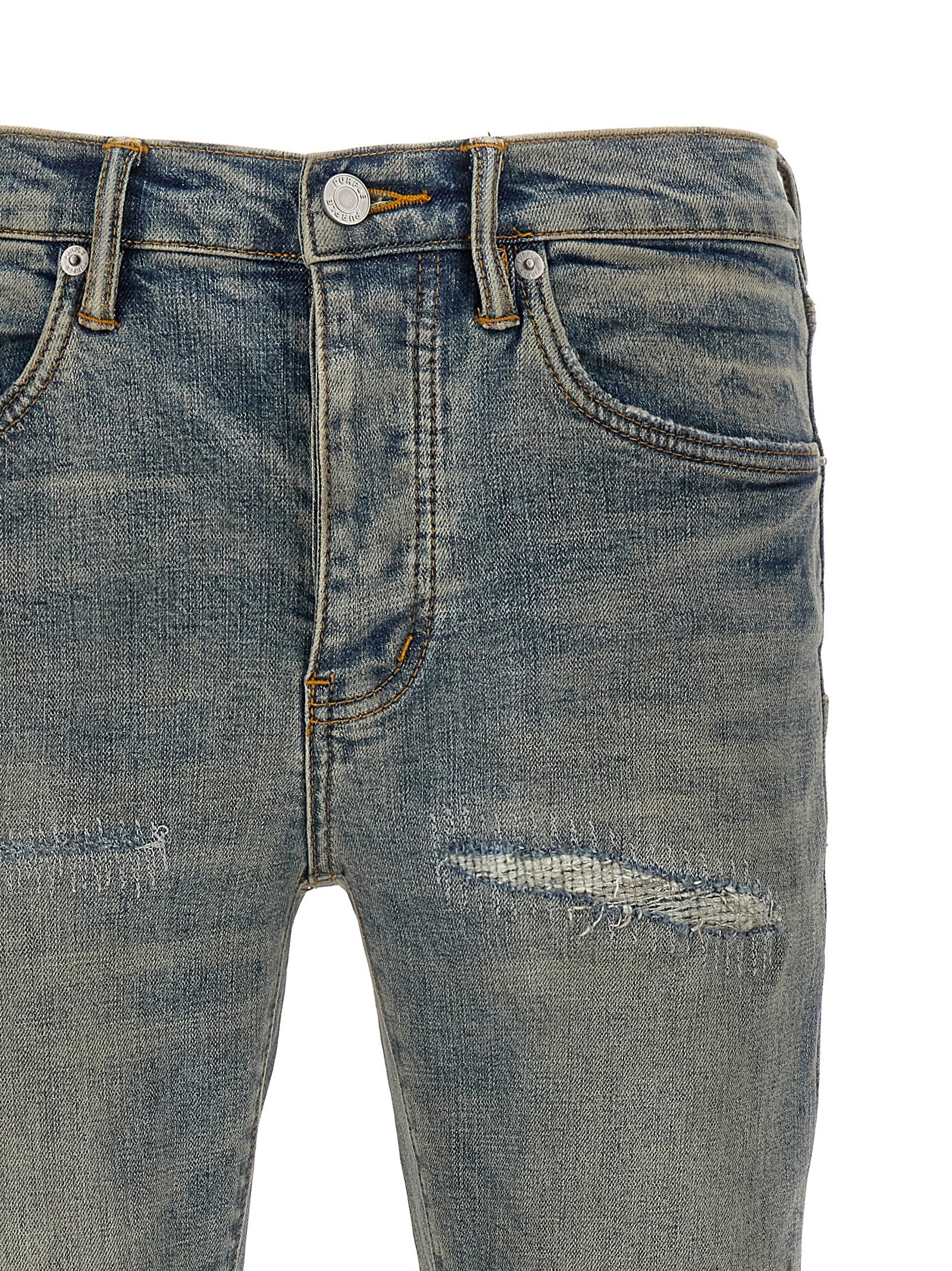 Purple P001 Jeans — blue, view 3