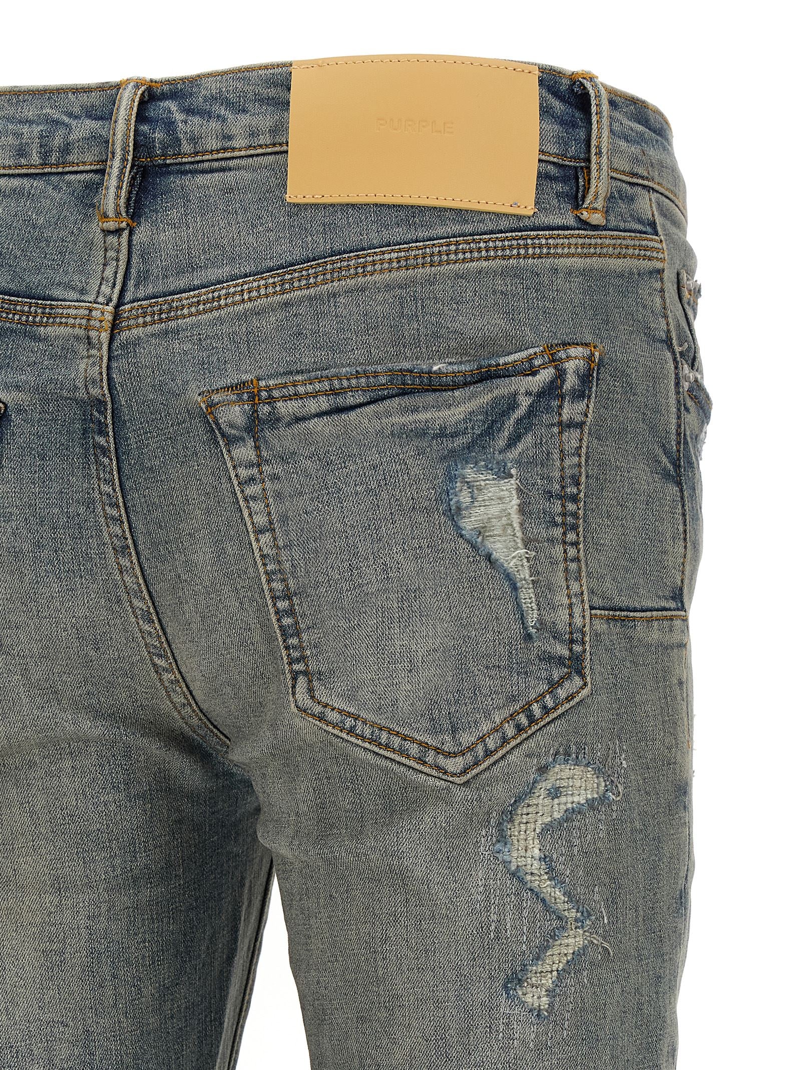 Purple P001 Jeans — blue, view 4