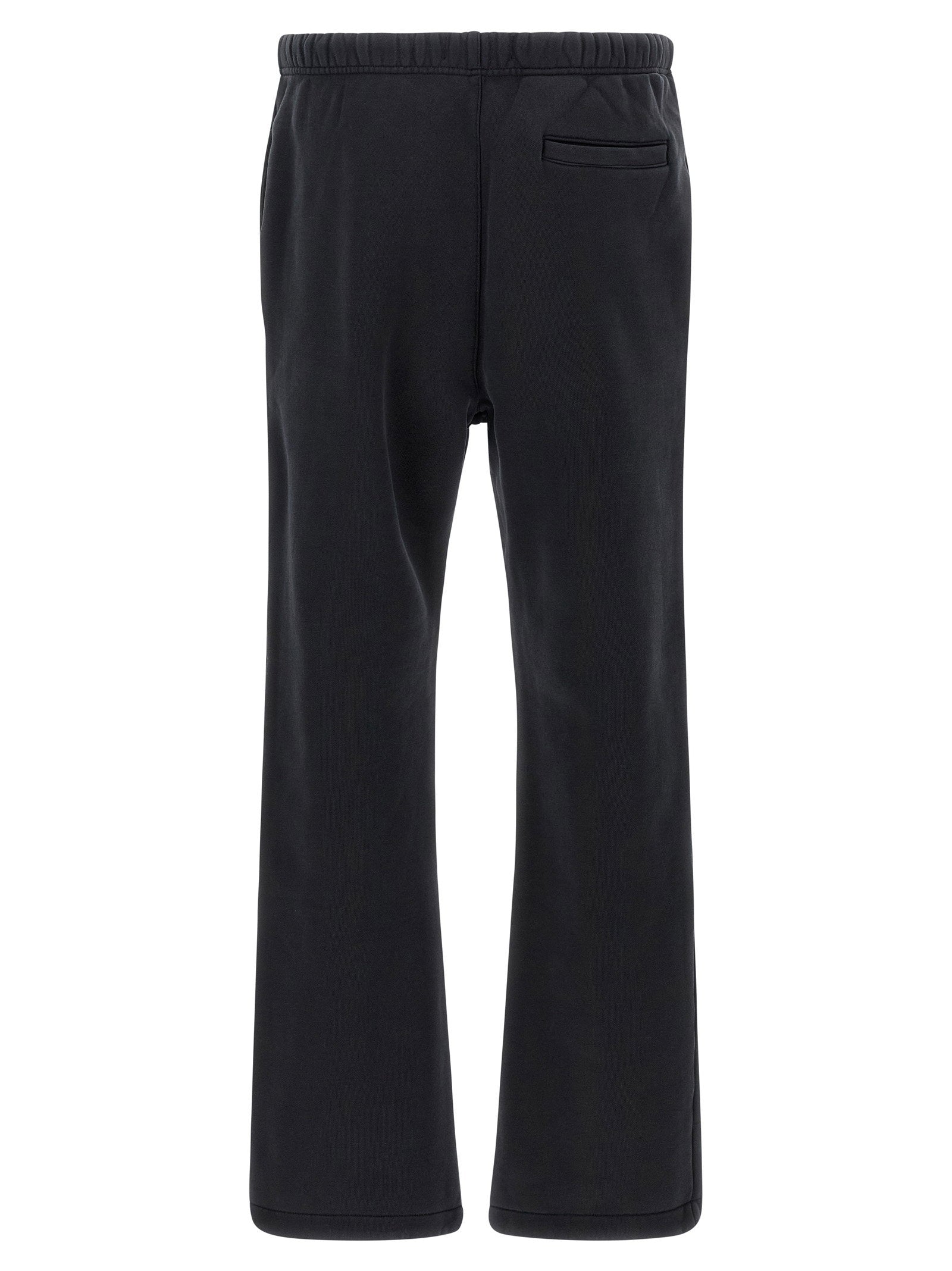 Purple Cotton Fleece Joggers — Black, view 2
