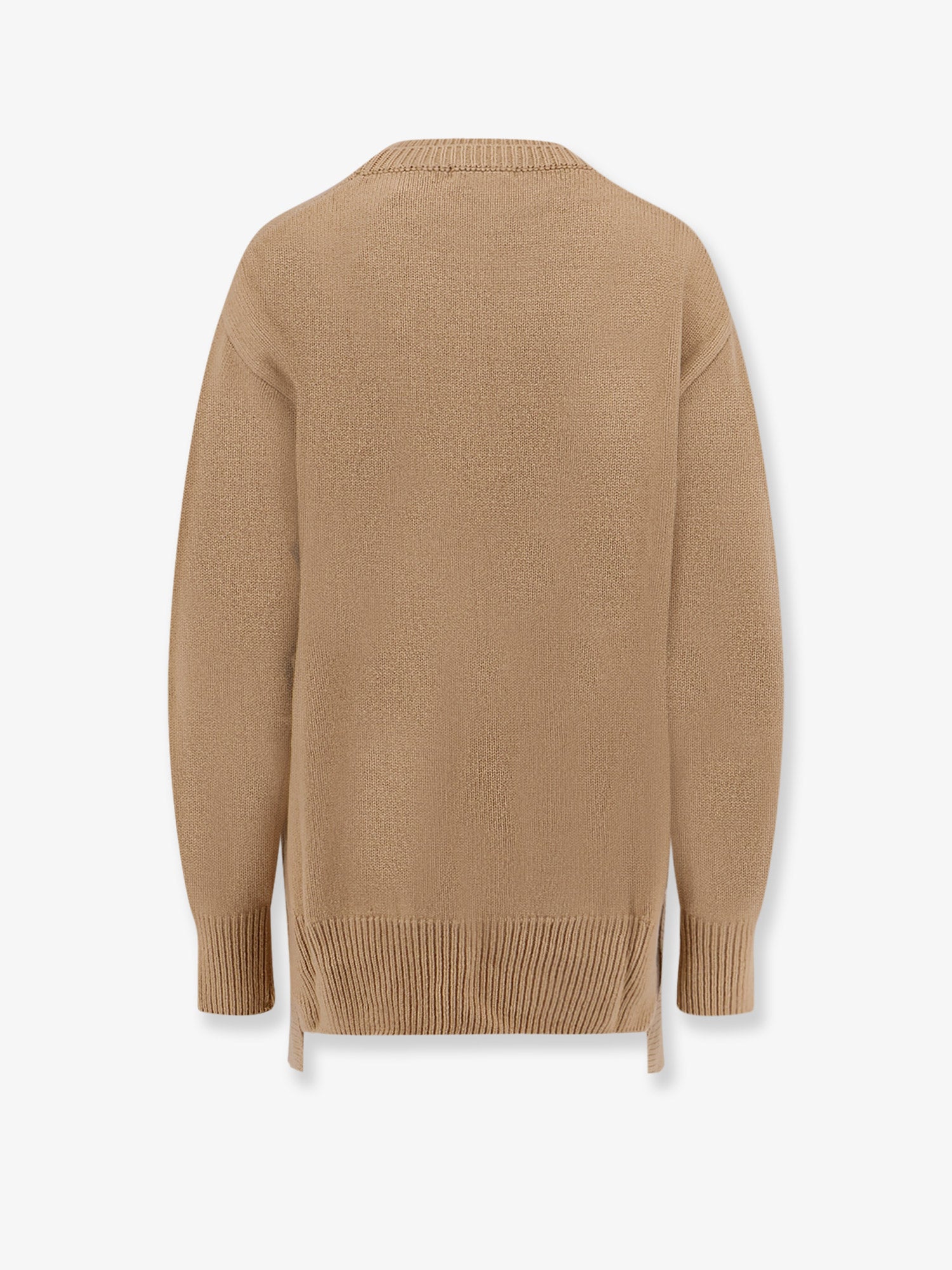 R2w Wool and Cashmere Blend Sweater — Beige, view 4