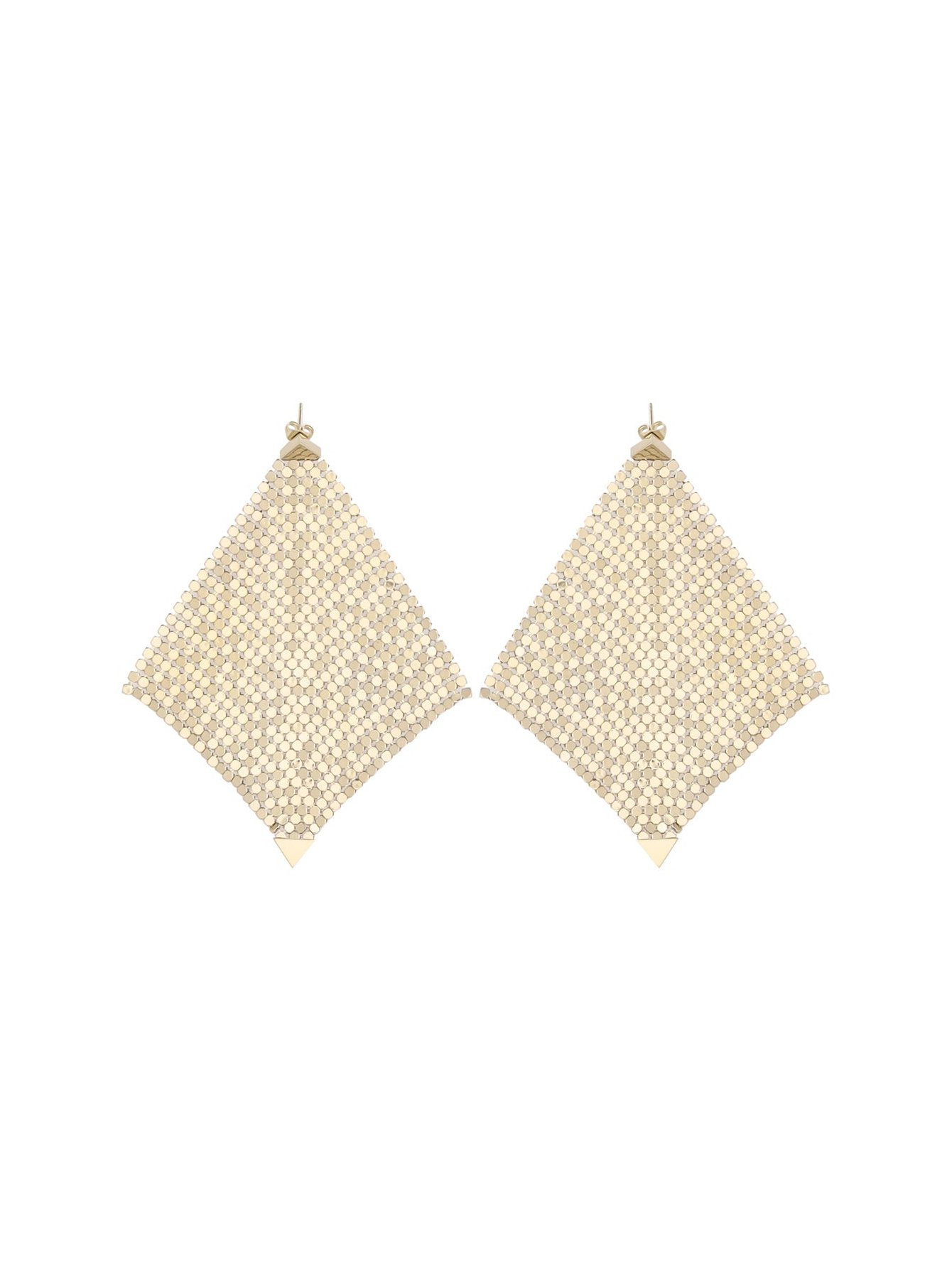 Rabanne Pixel Chainmail Earrings — Gold by Rabanne