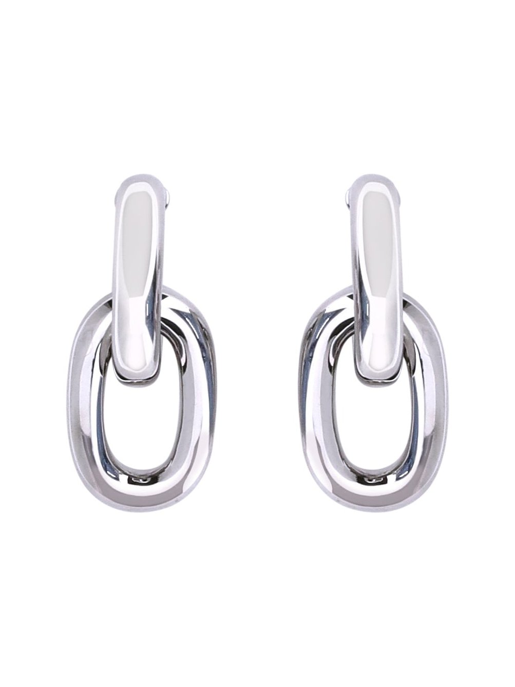 Rabanne Double XL Earrings — Silver by Rabanne