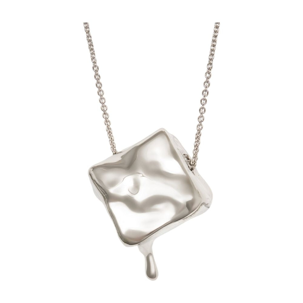 Rabanne Sculptural Metal Necklace — Silver by Rabanne