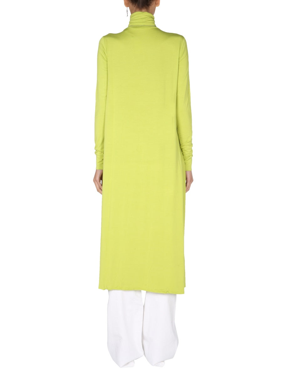 Raf Simons Embroidered Jersey Dress — Green, view 2