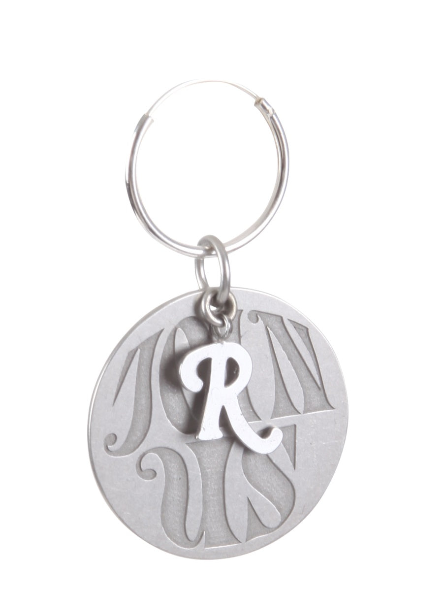Raf Simons Circle Single Earring — Silver by Raf Simons