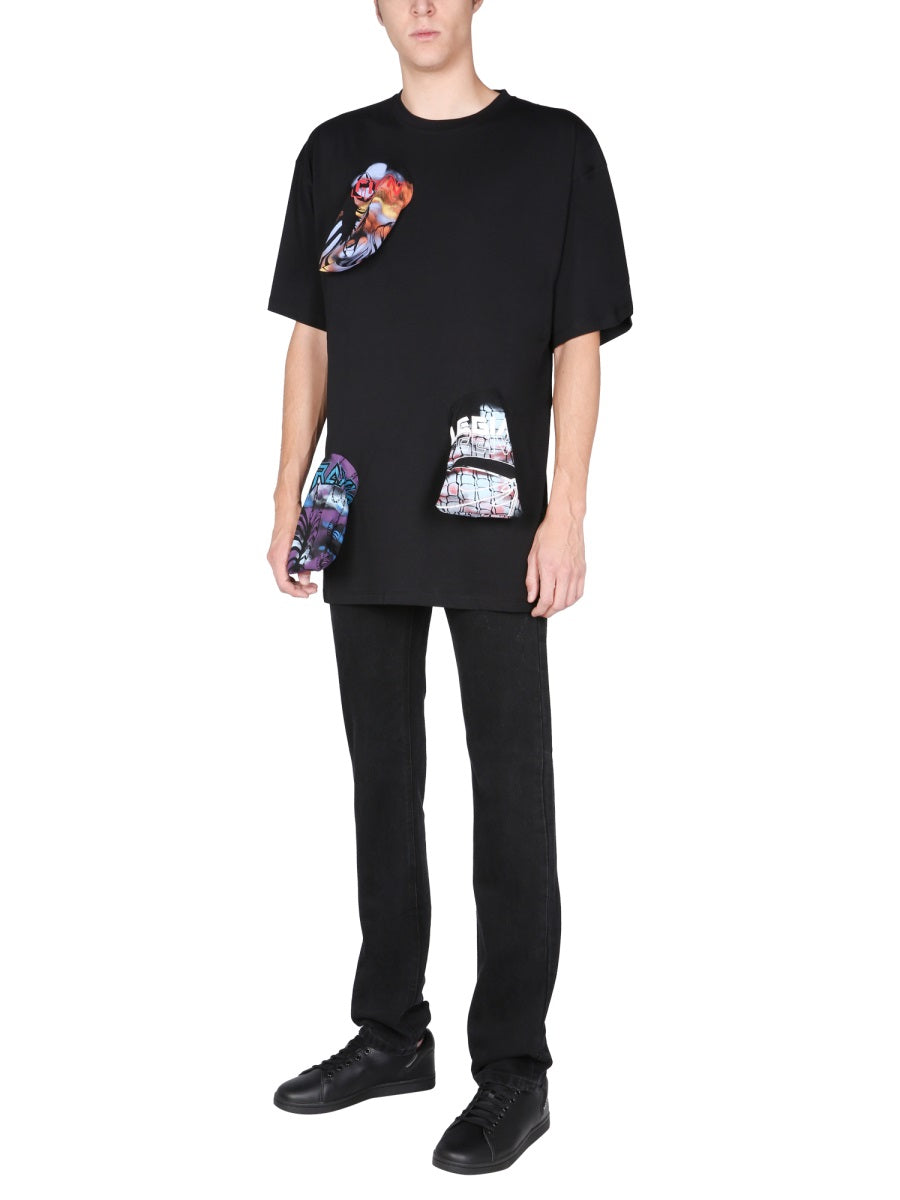Raf Simons Printed Details T-Shirt — Black, view 3