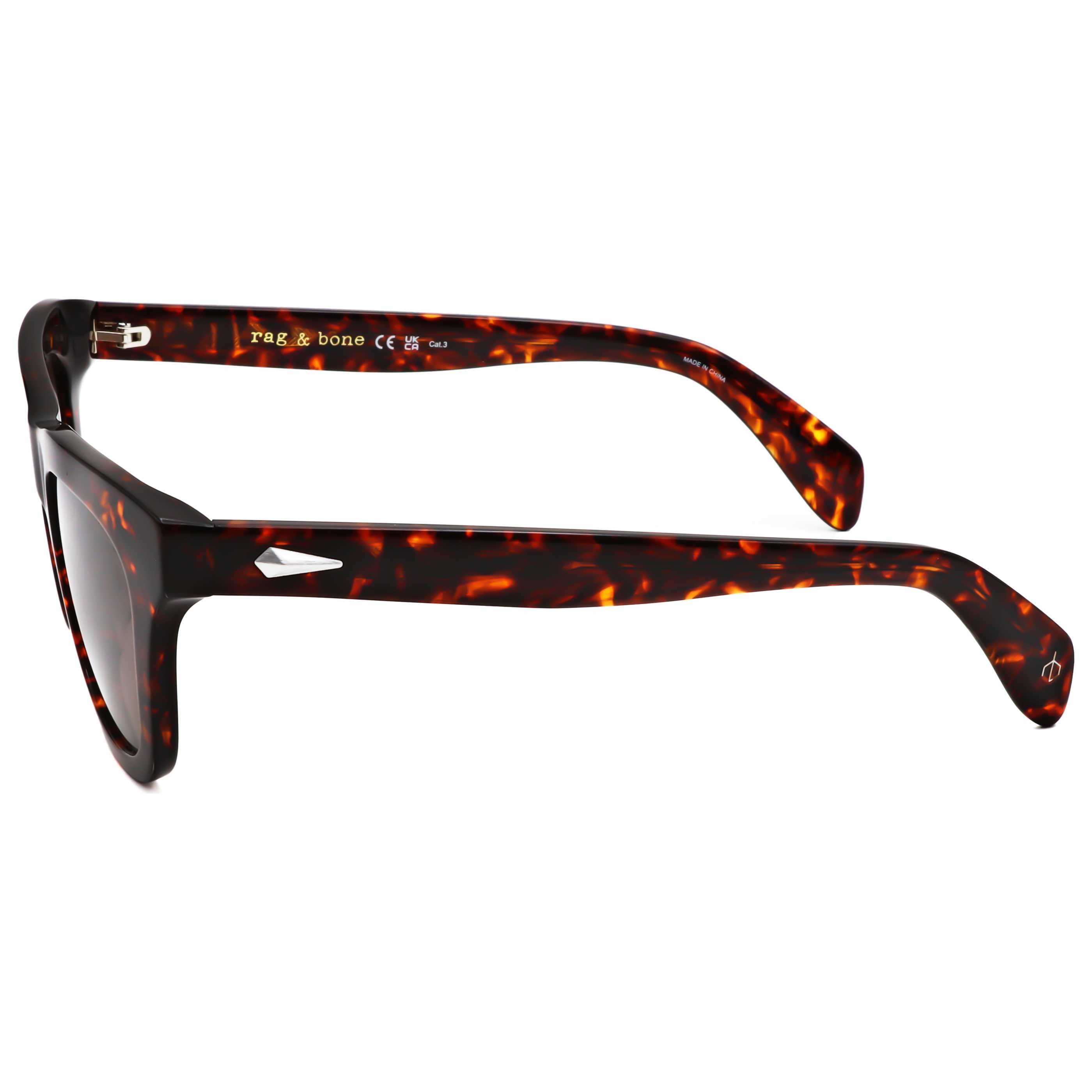 Rag & Bone RNB1086S08652 Tortoiseshell Acetate Sunglasses — Brown, view 2