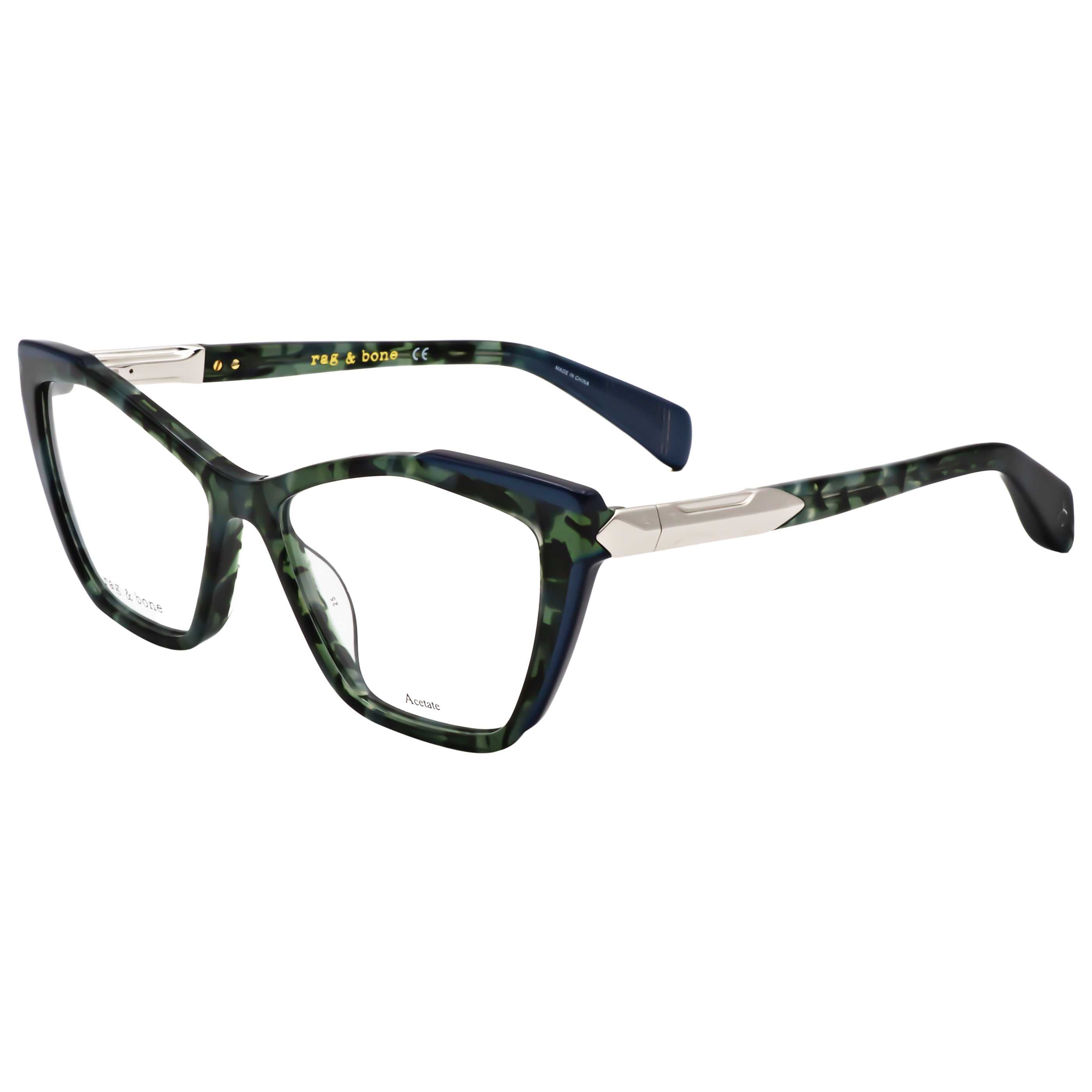 Rag & Bone RNB3038GYIB54 Eyeglasses — Green by Rag & Bone