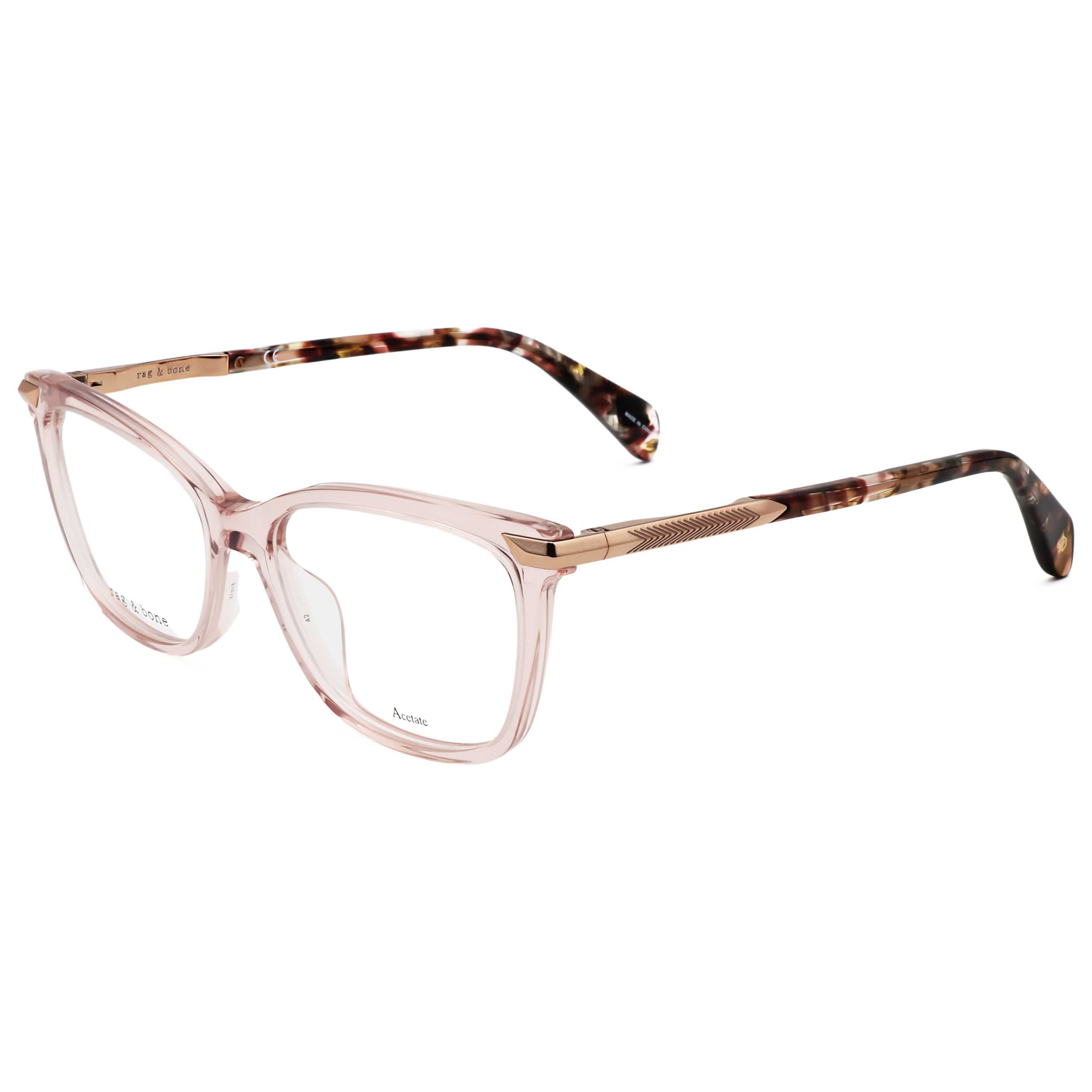 Rag & Bone RNB305010A51 Pink Acetate Eyeglasses — Pink by Rag & Bone