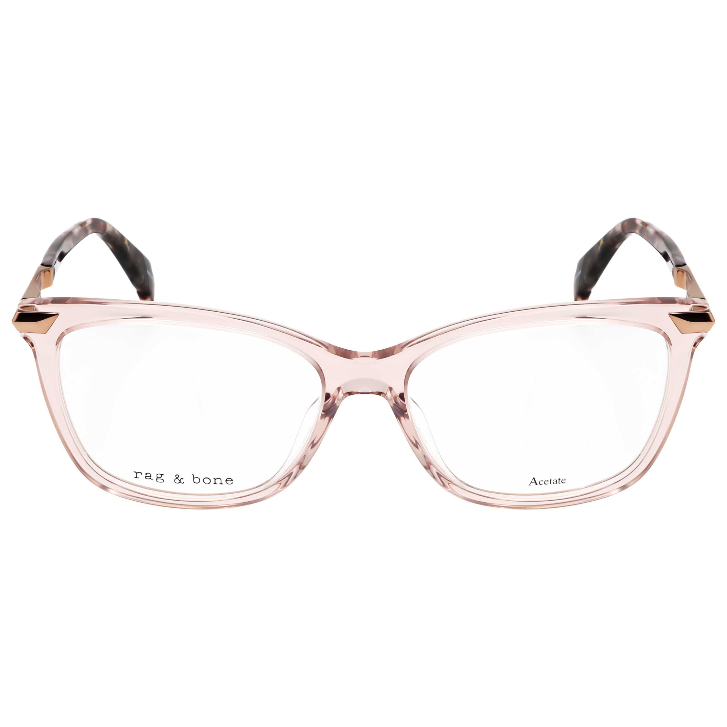 Rag & Bone RNB305010A51 Pink Acetate Eyeglasses — Pink, view 3