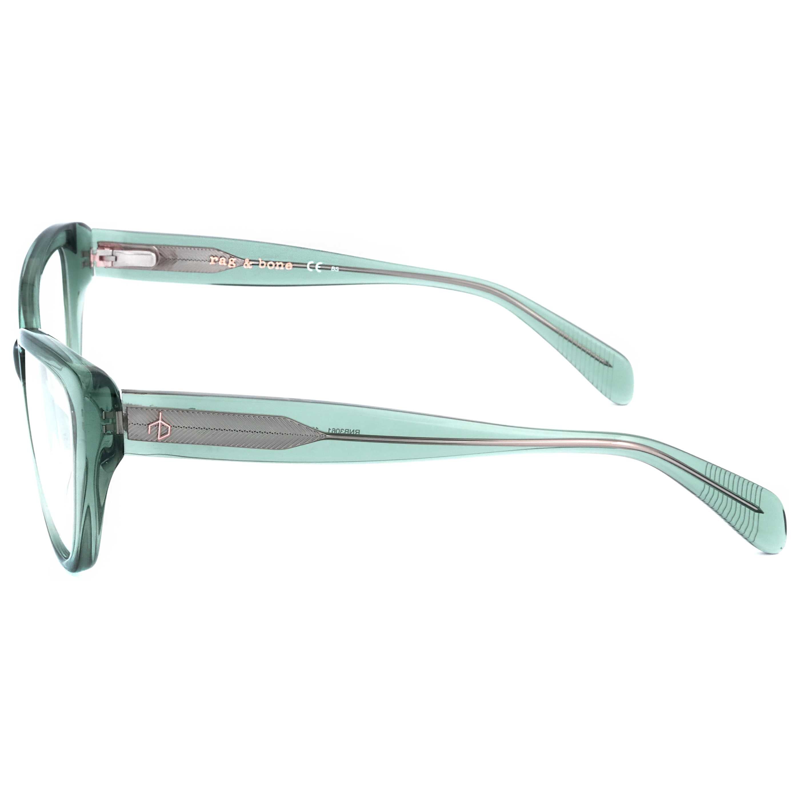 Rag & Bone RNB30611ED54 Cat-Eye Acetate Eyeglasses — Green, view 2