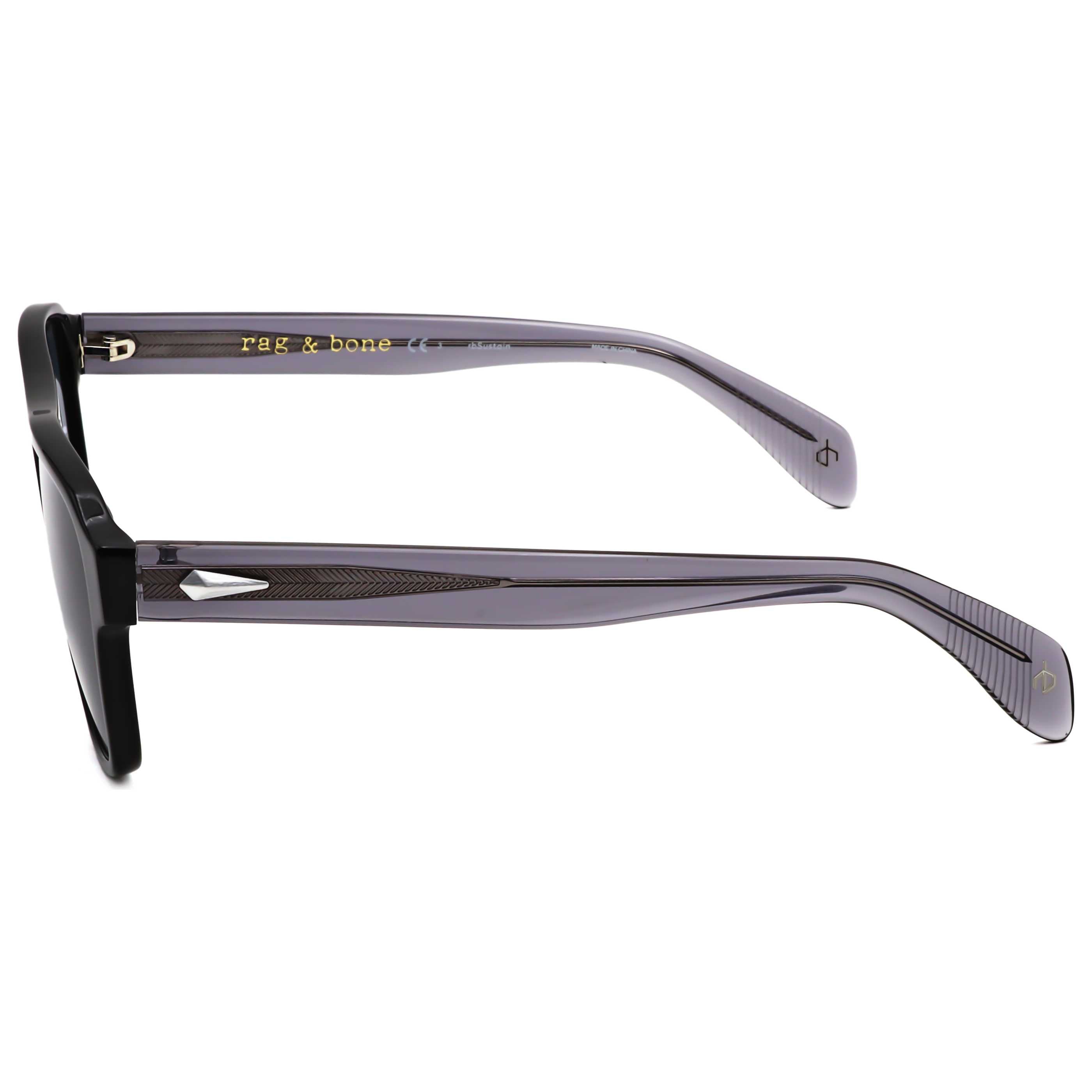 Rag & Bone RNB5045S80754 54mm Black Sunglasses — Black, view 2