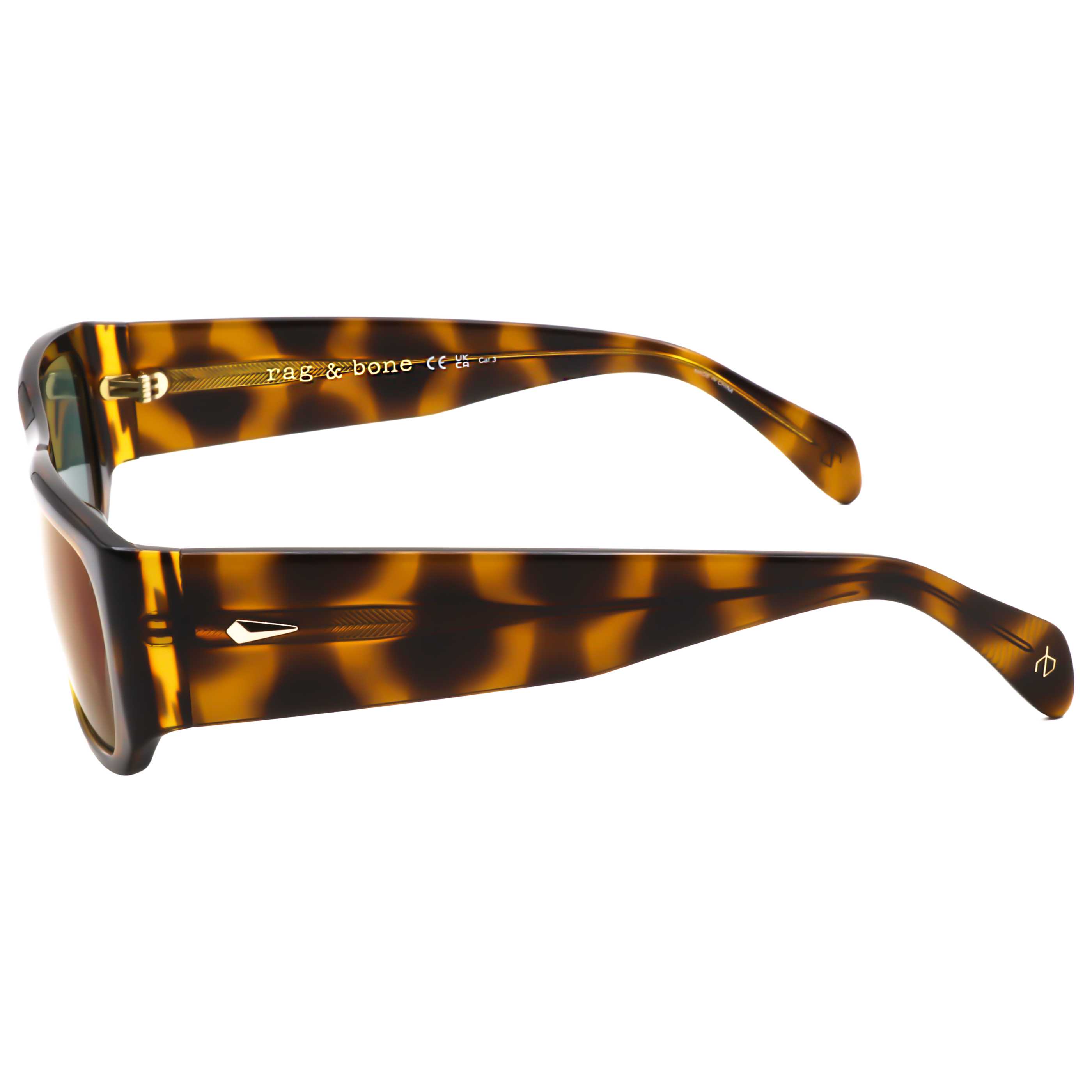 Rag & Bone RNB5058S08656 Tortoiseshell Acetate Sunglasses — Brown, view 2