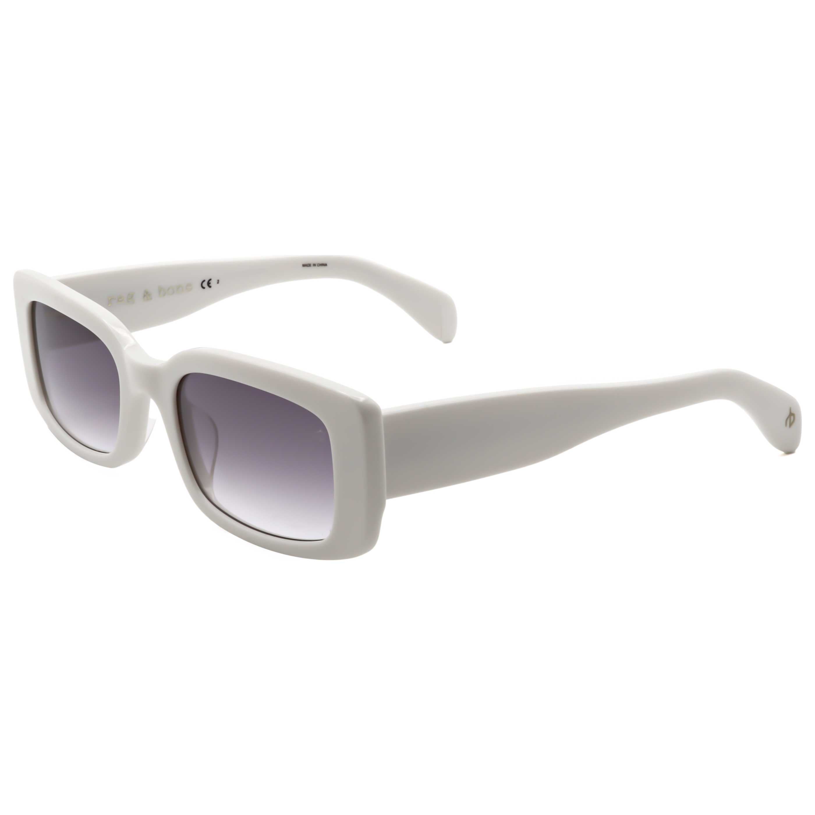 Rag & Bone RNB6002SVK652 Gradient Lens Sunglasses — White by Rag & Bone