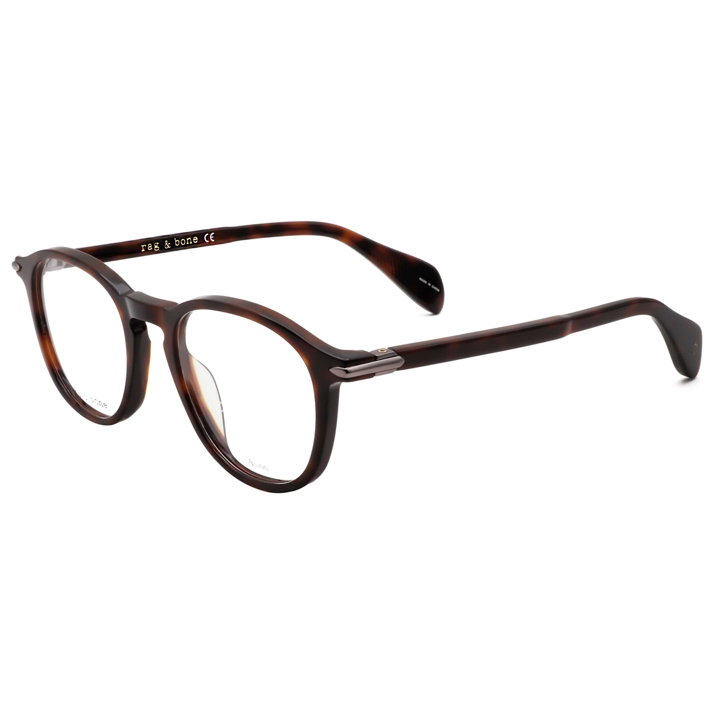 Rag & Bone RNB702008648 Acetate Eyeglasses — Brown by Rag & Bone